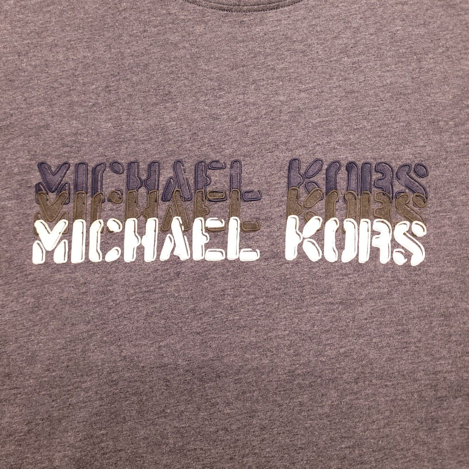 Michael Kors Michael Kors Casual Pullover Graphic T Shirt Men Size L Gray Size US L / EU 52-54 / 3 - 4 Thumbnail