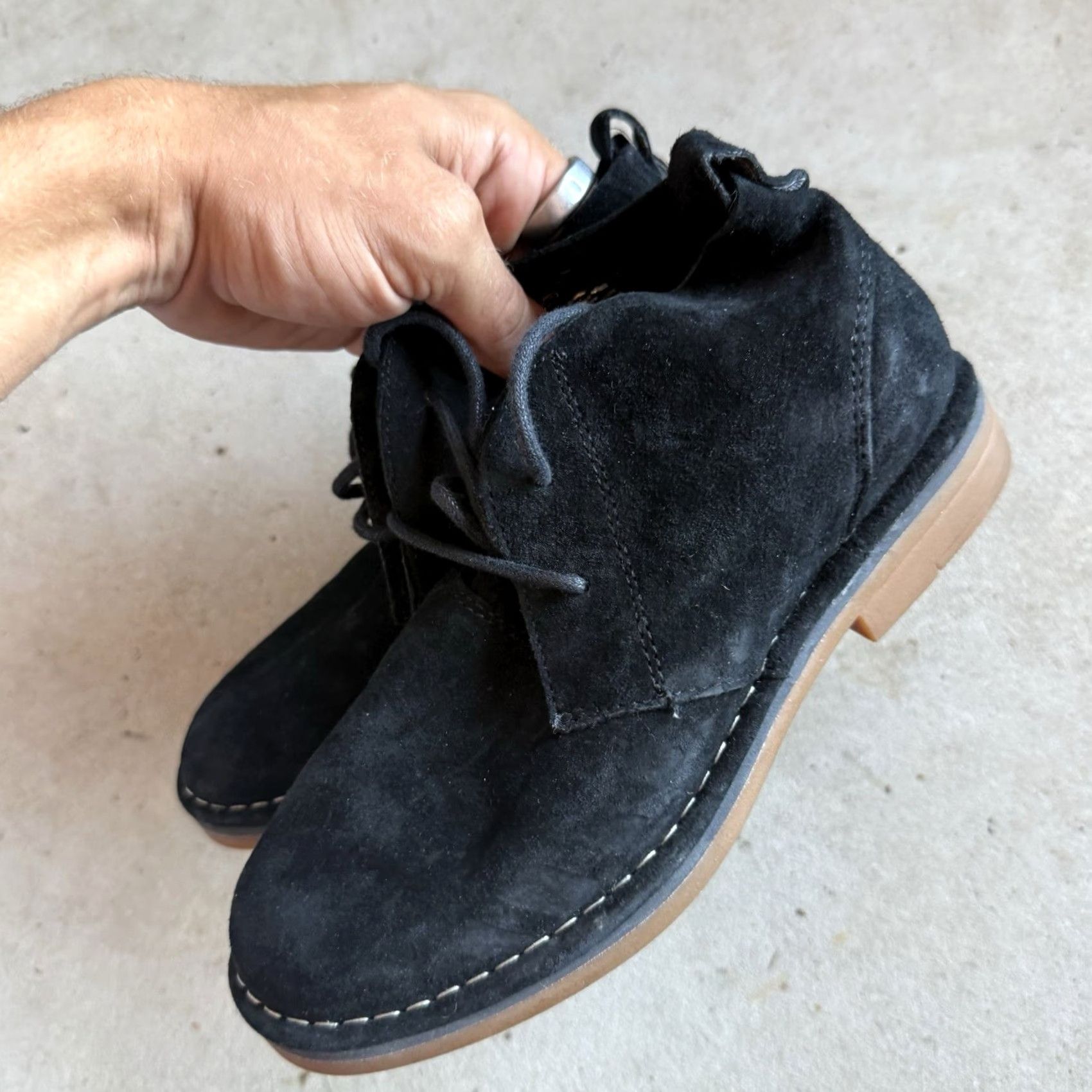 Hush Puppies Hush Puppies Desert Boots Suede Black Men 5.5 Size Boots Mens Suede Desert Black 5.5 Shoes Size US 5 / EU 37 - 5 Thumbnail