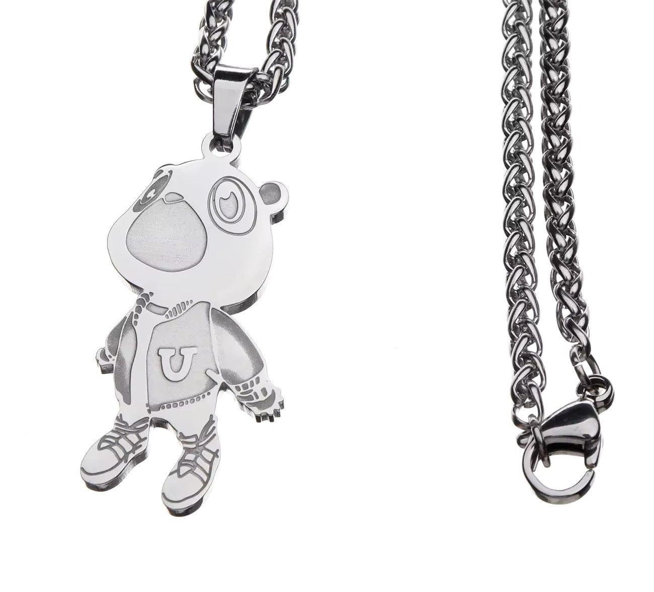 Jewelry Cartoon Pendant Stainless Steel Chain Necklace Size ONE SIZE - 1 Thumbnail