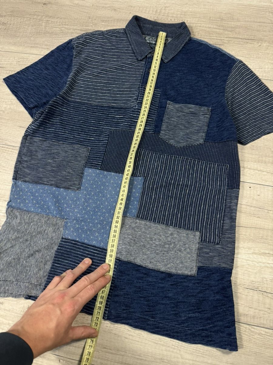 Polo Ralph Lauren 00s Polo Ralph Lauren Patchwork indigo dye denim 2005 Size US M / EU 48-50 / 2 - 8 Thumbnail
