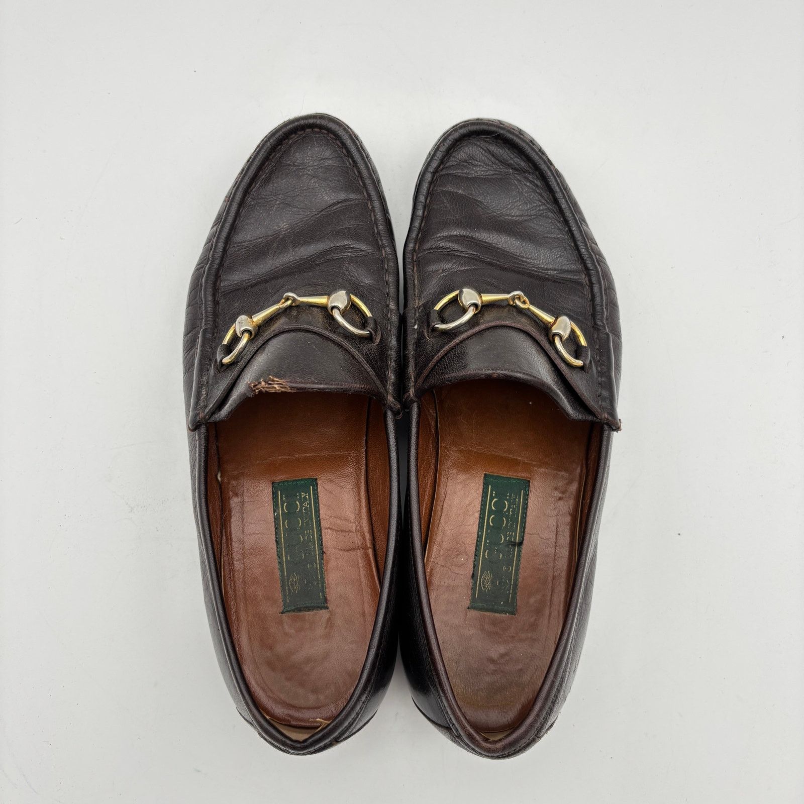 Gucci Vintage Gucci Leather Horsebit Loafers Shoes Men's 41.5 D Size US 8 / EU 41 - 6 Thumbnail