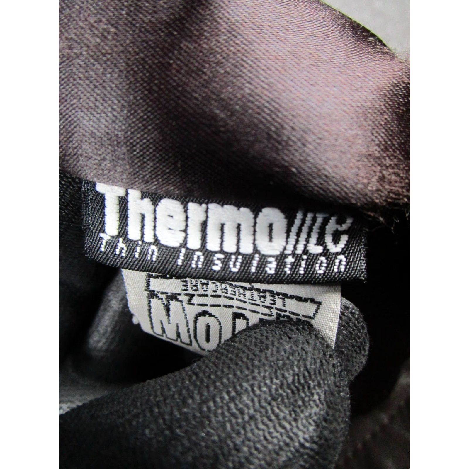 Vintage Damselle Jacket Women M Black Leather Faux Fur Thermolite Insulated Long Sleeve Zip Womens Size M / US 6-8 / IT 42-44 - 5 Thumbnail