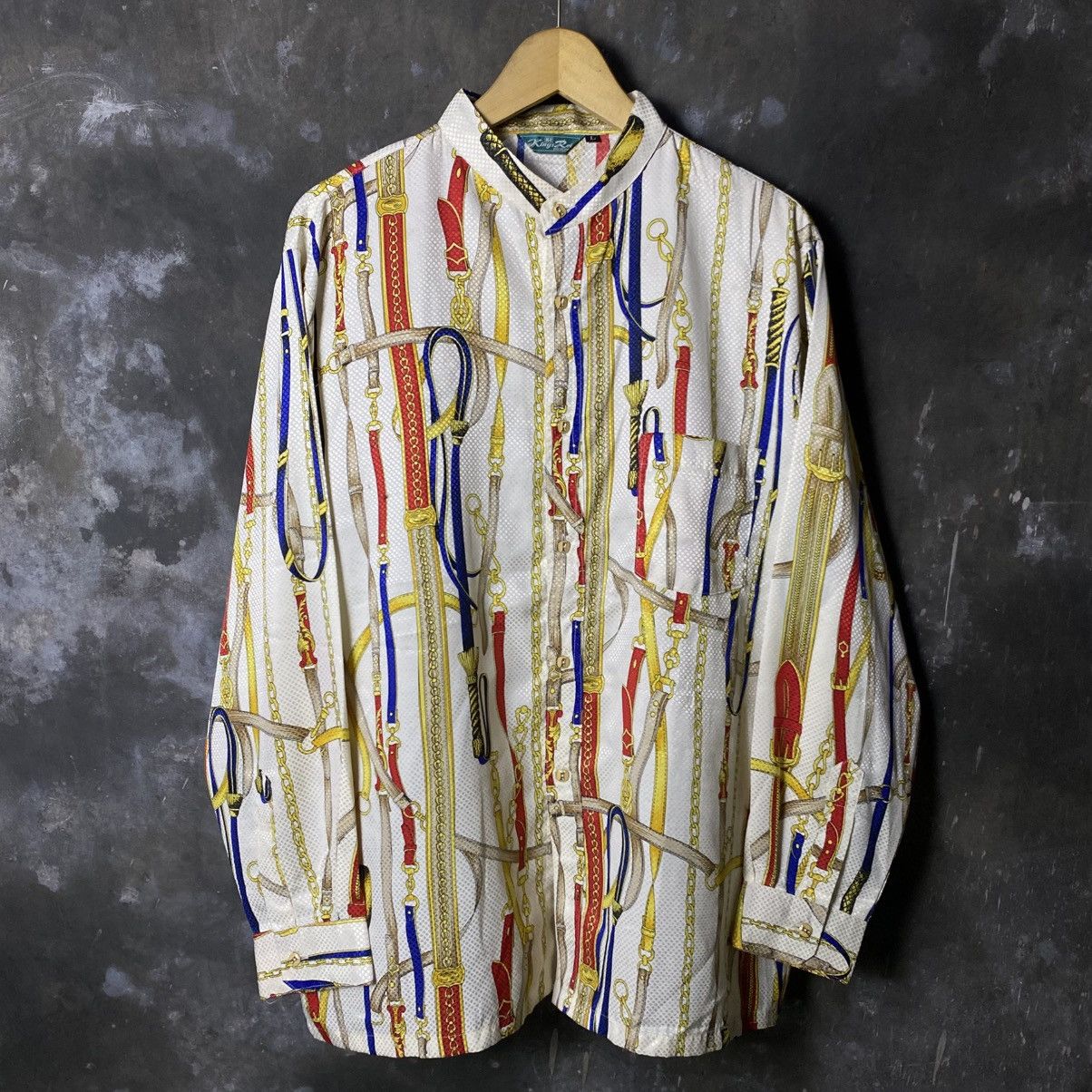 Japanese Brand × Vintage Vintage kings-ray silk shirts changi style look like hermes Size US L / EU 52-54 / 3 - 1 Thumbnail
