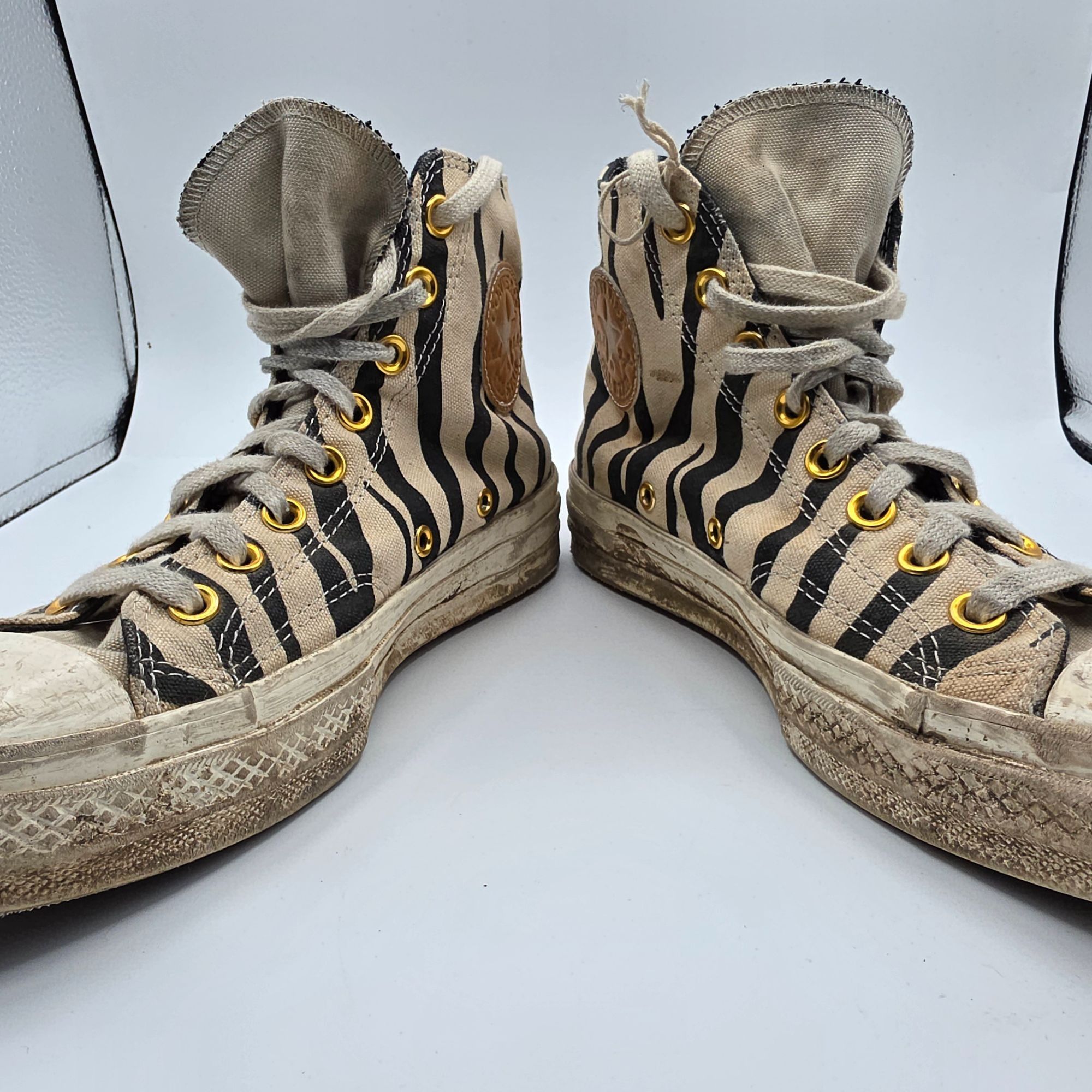 Converse Converse All Star Zebra Stripe Womens Size 8.5 High Top Size US 8 / IT 38 - 3 Thumbnail