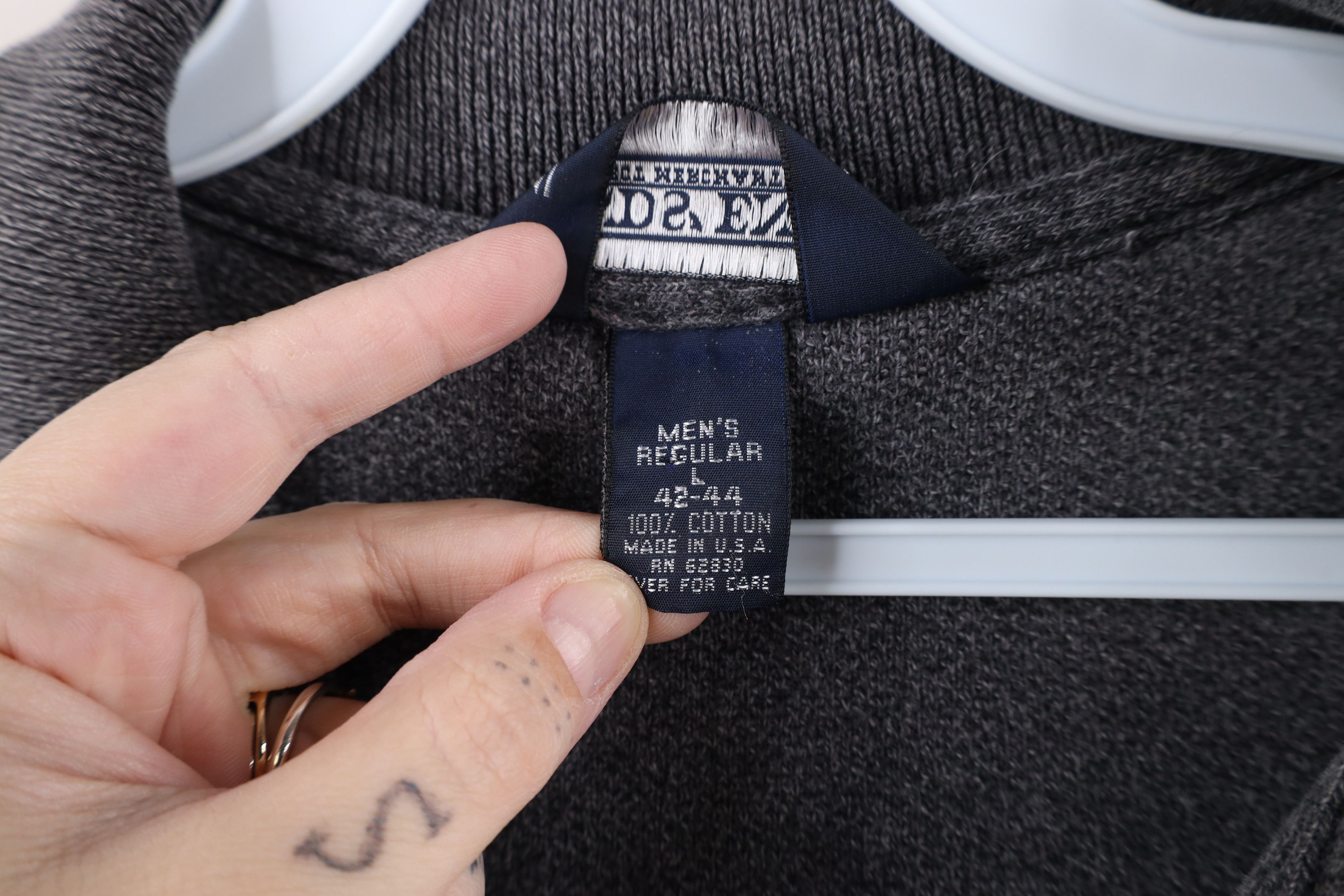 Lands' End × Vintage Vintage 90s Lands End Knit Boxy Fit Long Sleeve Polo USA Size US L / EU 52-54 / 3 - 8 Thumbnail
