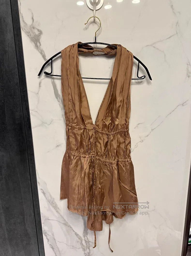 Dries Van Noten Dries Van Noten size:36 Silk Halter Top Size S / US 4 / IT 40 - 1 Thumbnail