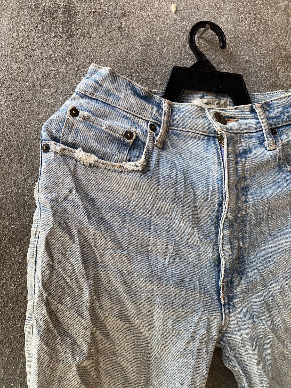 Designer × Japanese Brand × MOUSSY Moussy Acid Wash Denim Pants Made in Japan Size US 27 - 5 Thumbnail