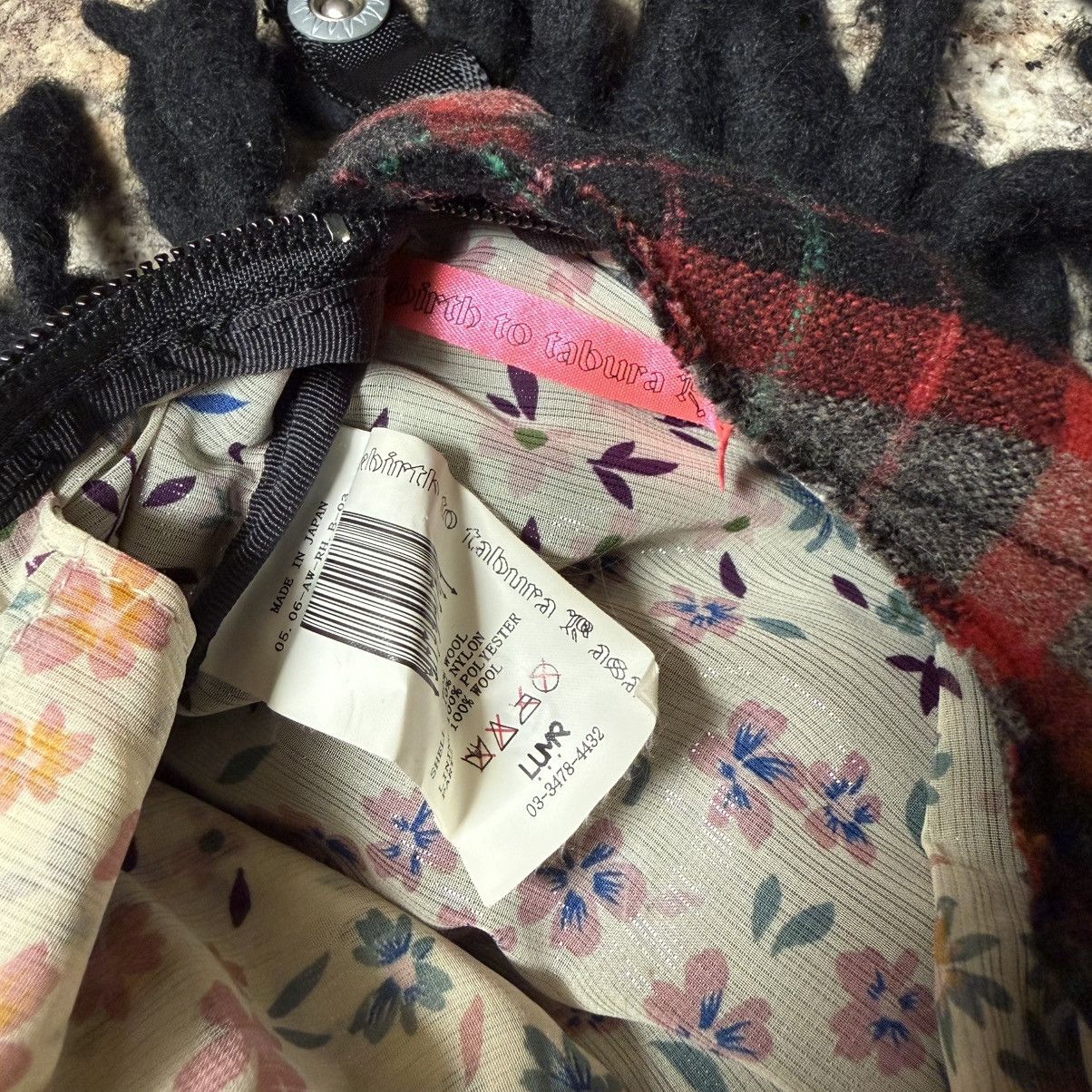 NADA Rebirth To Tabura Rasa A/W 05-06 Plaid Dread Bag Archive Size ONE SIZE - 5 Thumbnail