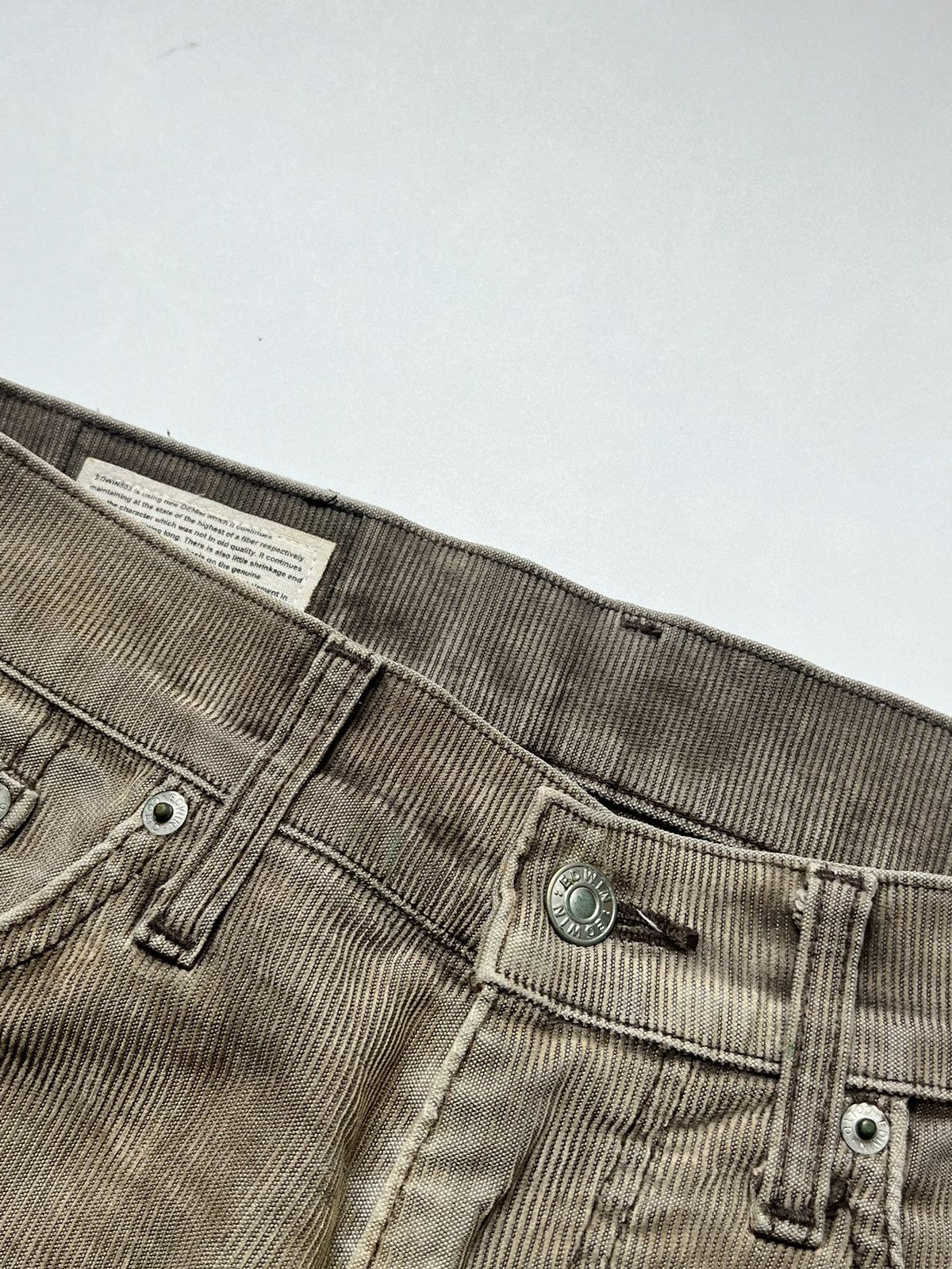 Edwin Edwin 503 Brown Wash Corduroy Pants Size US 31 - 5 Thumbnail