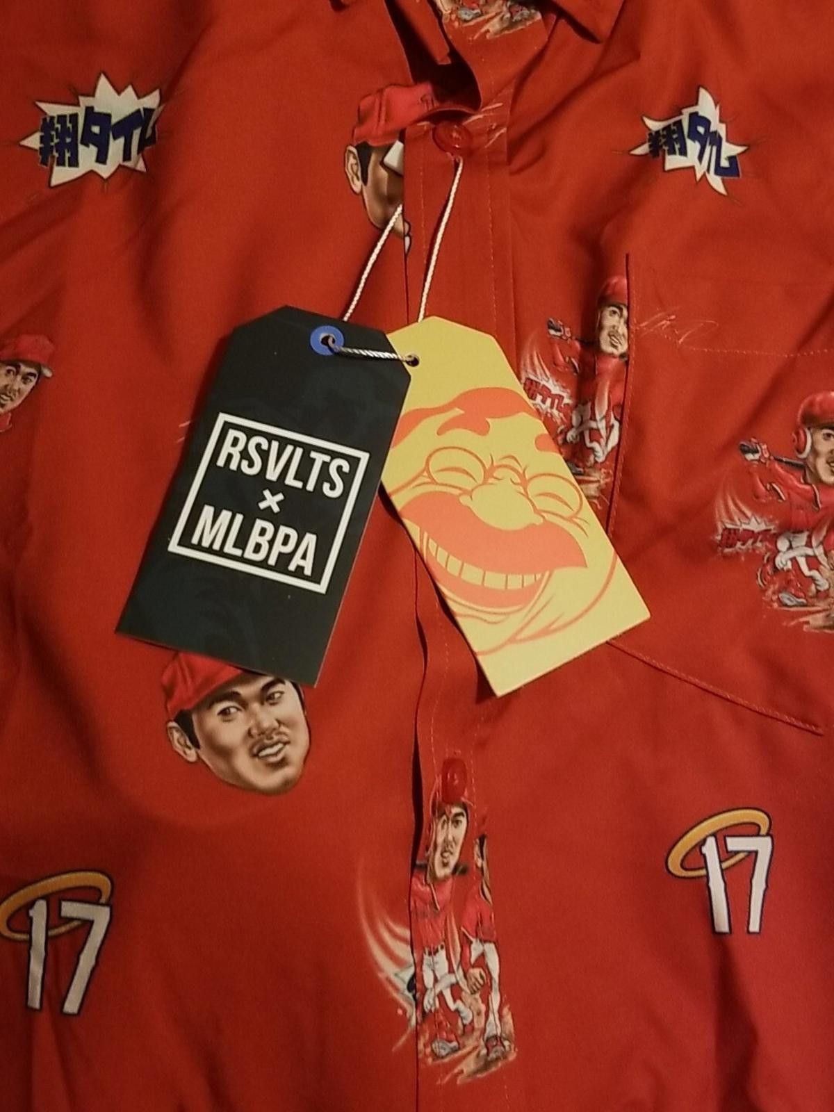 Other RSVLTS x MLBPA Shohei Ohtani Mens Shirt Los Angeles Angels Size US XL / EU 56 / 4 - 5 Thumbnail