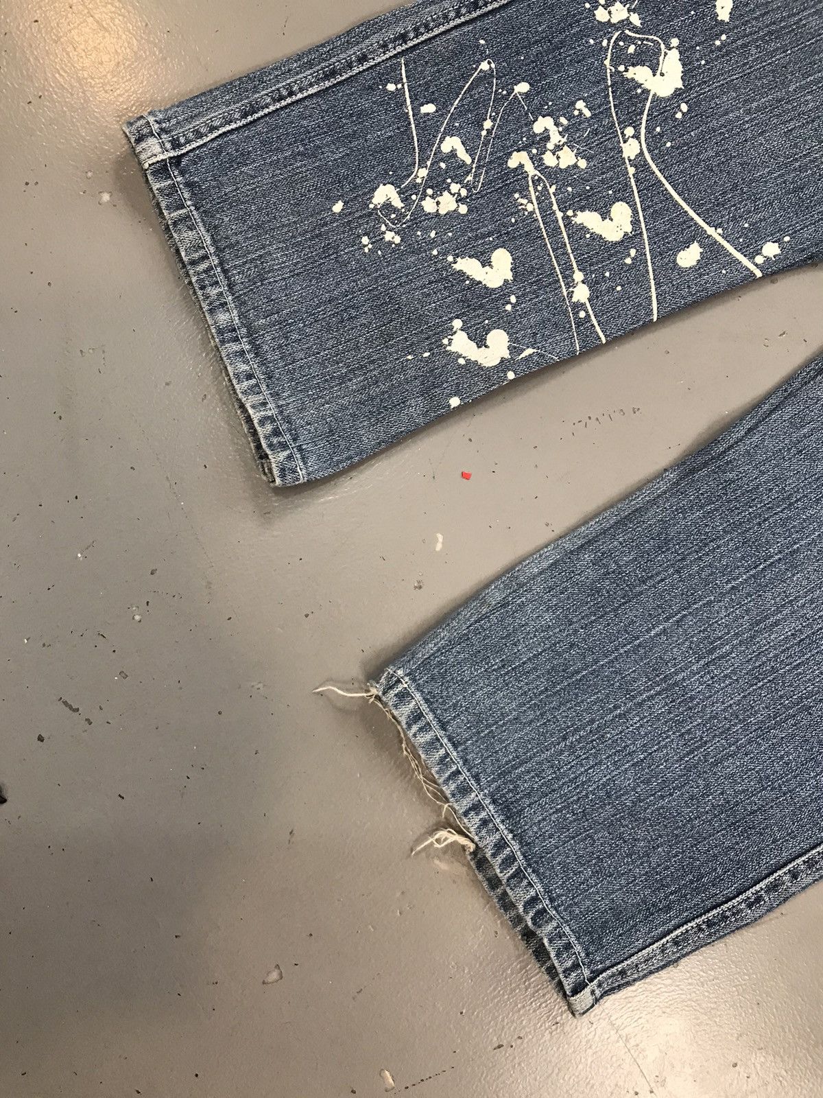 JNCO × Vintage Vintage link SpellOut thread & sticker embroidered denim Size US 34 / EU 50 - 3 Thumbnail