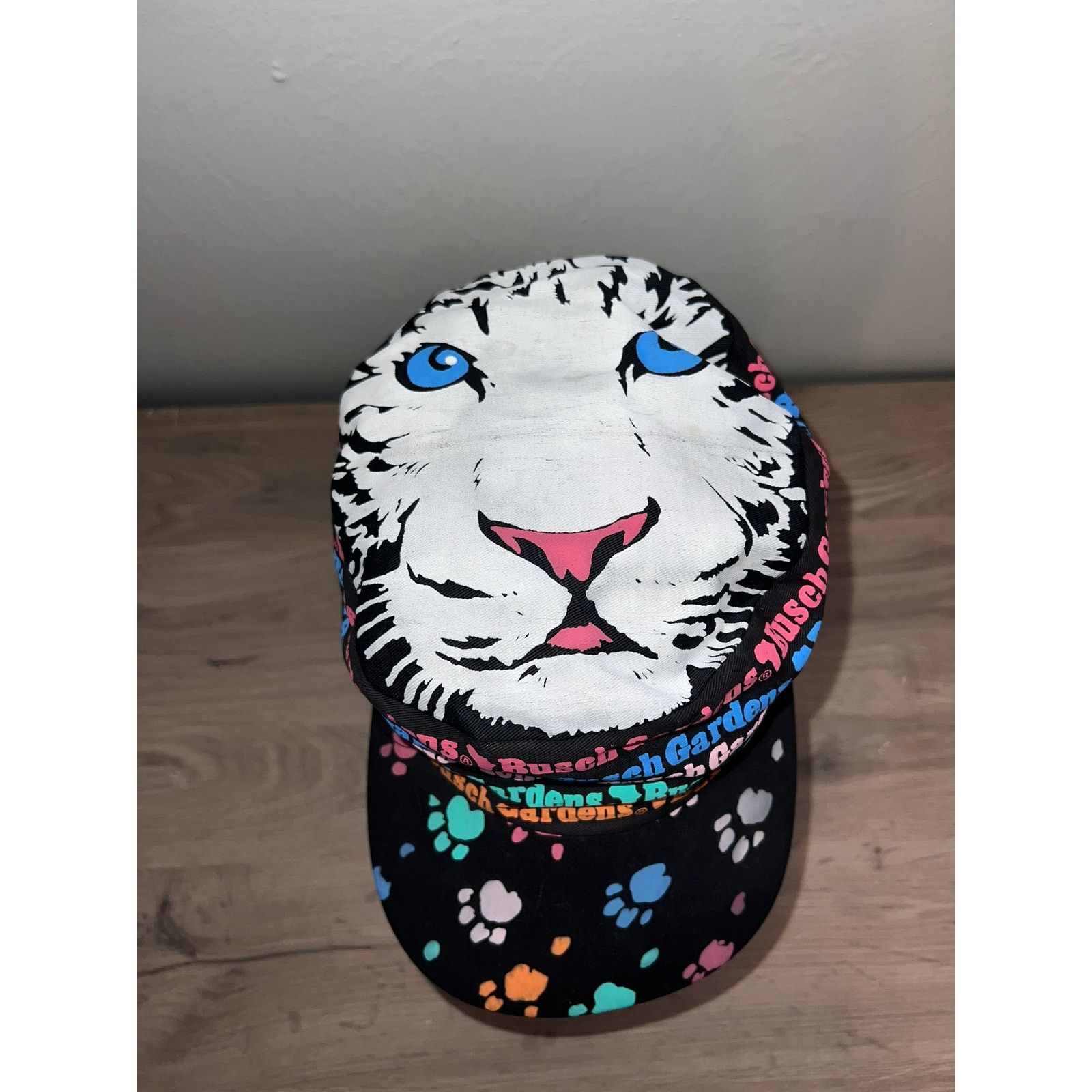 Vintage Vintage Busch Gardens Hat Headwear Cap White Tiger Painter Size ONE SIZE - 2 Thumbnail