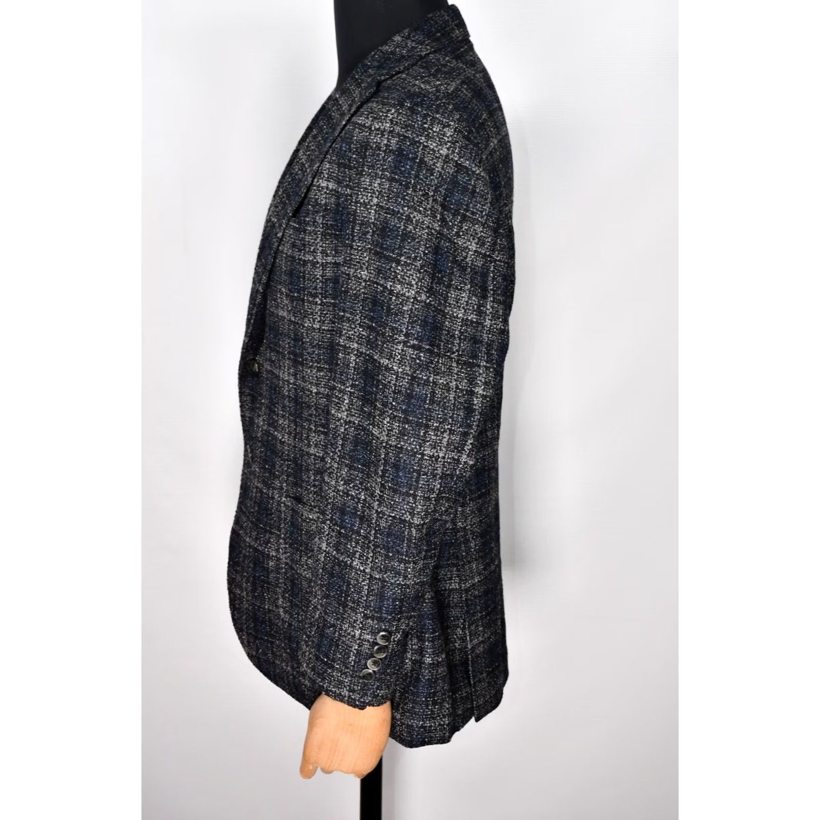 L.B.M. 1911 L.B.M 1911 Blazer Shirt Men 52 Blue Check Wool Limited Edition Tailored Modern Classic Suit Jacket Size 52R - 7 Thumbnail