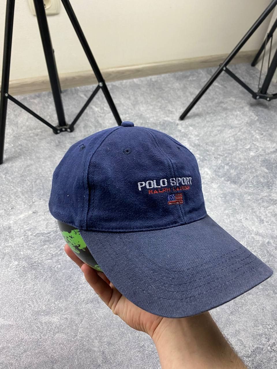 Polo Ralph Lauren × Ralph Lauren × Ralph Lauren Sport Vintage Polo Sport Style Cap Hat Faded Size ONE SIZE - 3 Thumbnail