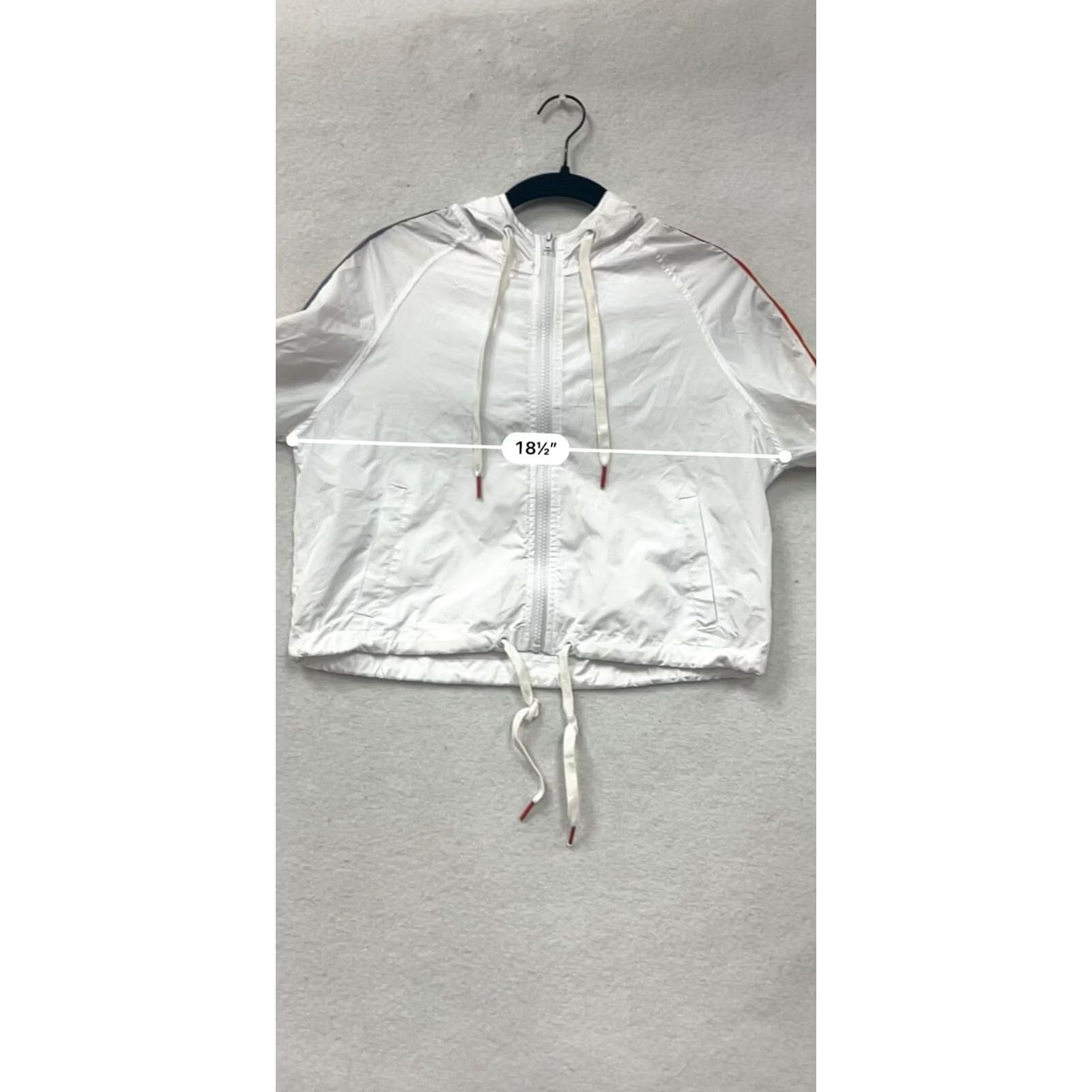 Rainbow A.Lab White Hooded Jacket Rainbow Stripe Sleeves Women’s S Jacket Womens S White Rainbow Stripe Sleeves Size S / US 4 / IT 40 - 8 Thumbnail