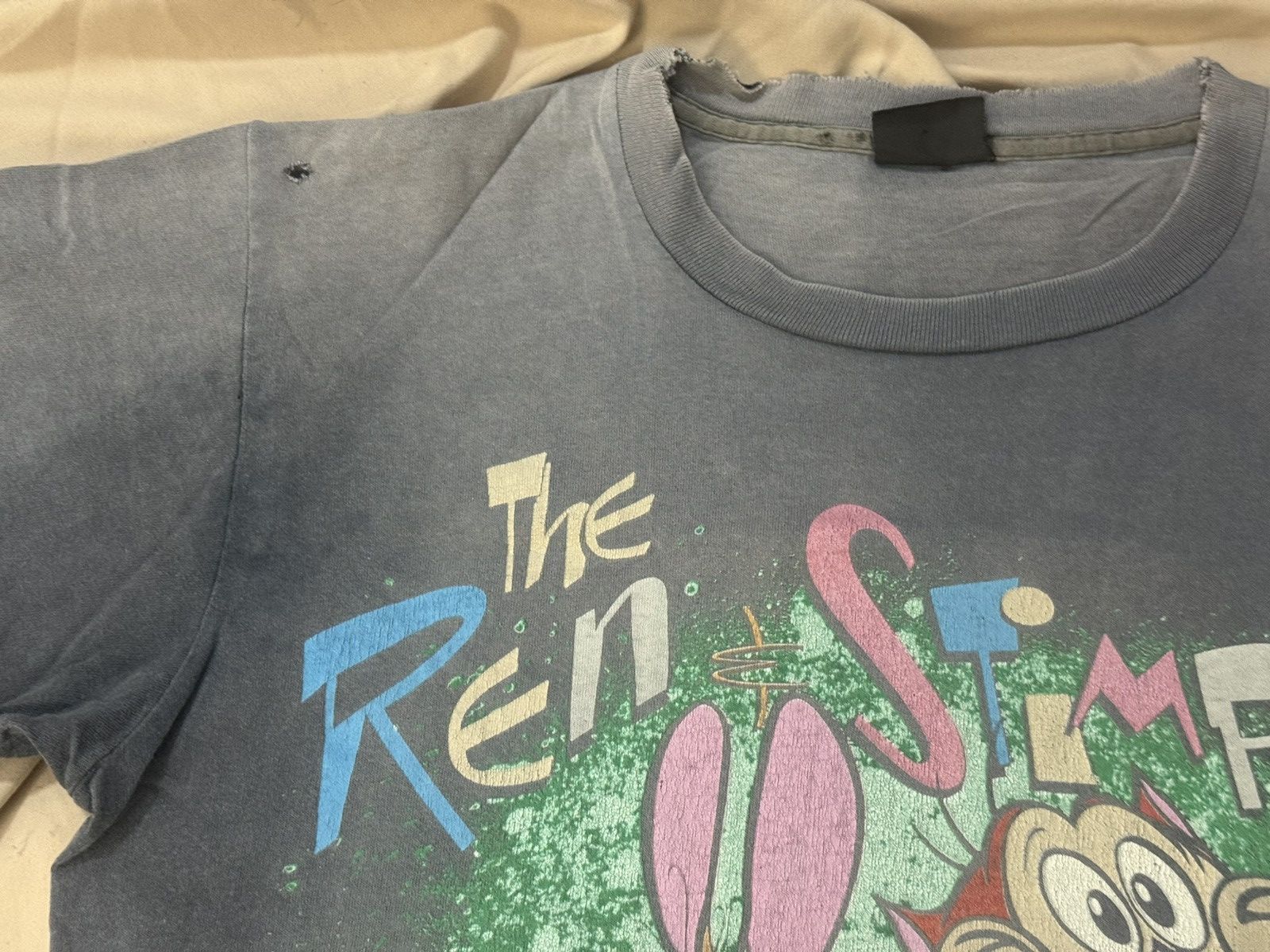Vintage Immaculate Fade Vintage 90s Ren&Stimpy T Shirt Size US L / EU 52-54 / 3 - 6 Thumbnail