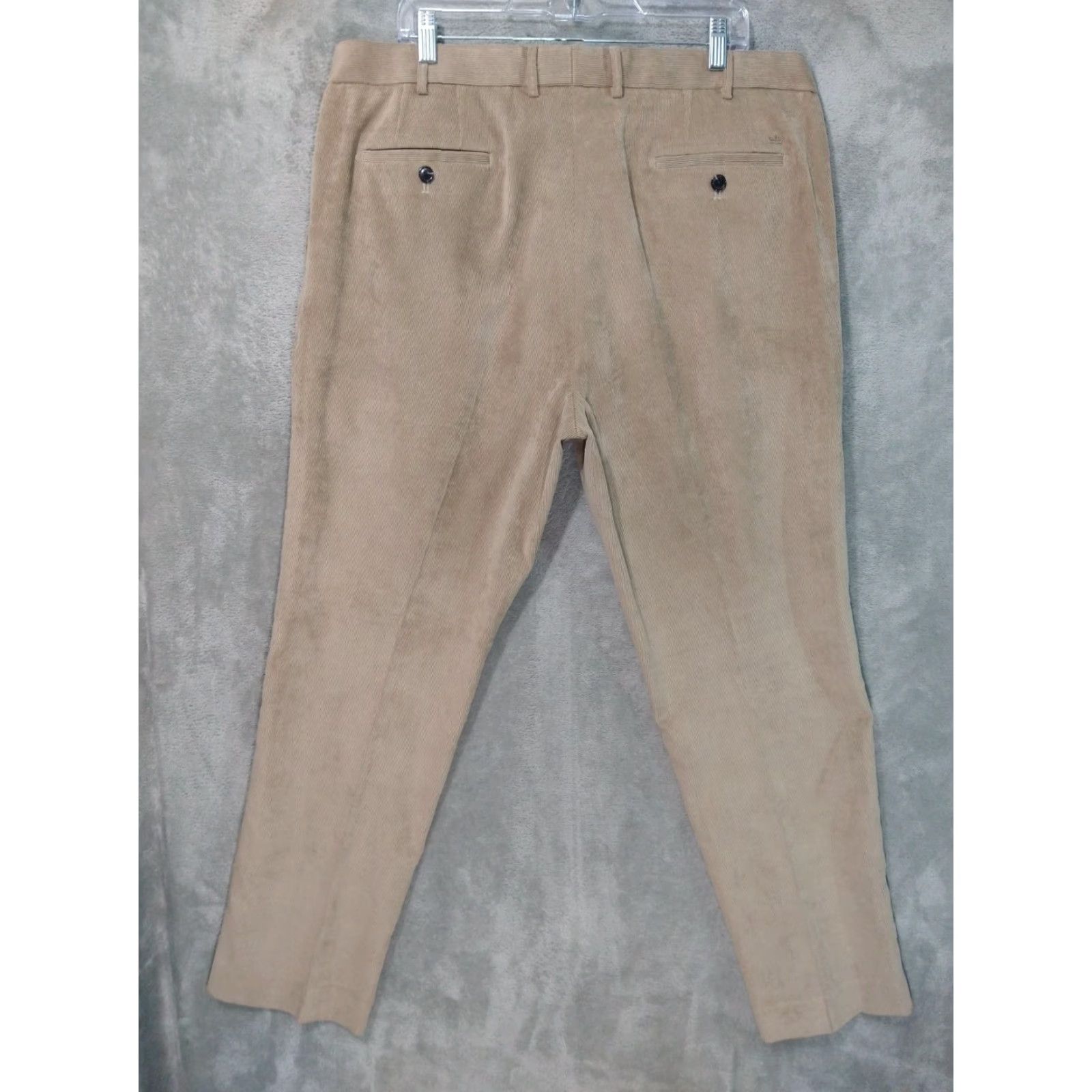 Peter Millar Peter Millar Pants Mens 40x32 Beige Corduroy Slim Fit Flat Front Tapered Leg Slim Chino Casual Mens Beige Pants Size US 40 / EU 56 - 2 Thumbnail