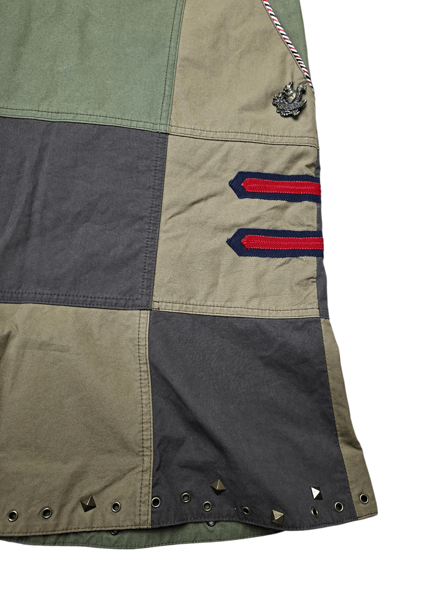 Moschino Rare Archival MOSCHINO Cheap and Chic Patchwork Skirt Size 30" / US 8 / IT 44 - 3 Thumbnail