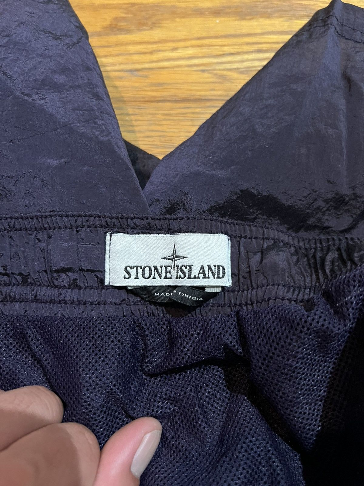 Stone Island Eggplant Purple Stone Island Logo Swim Trunks Size US 36 / EU 52 - 4 Thumbnail