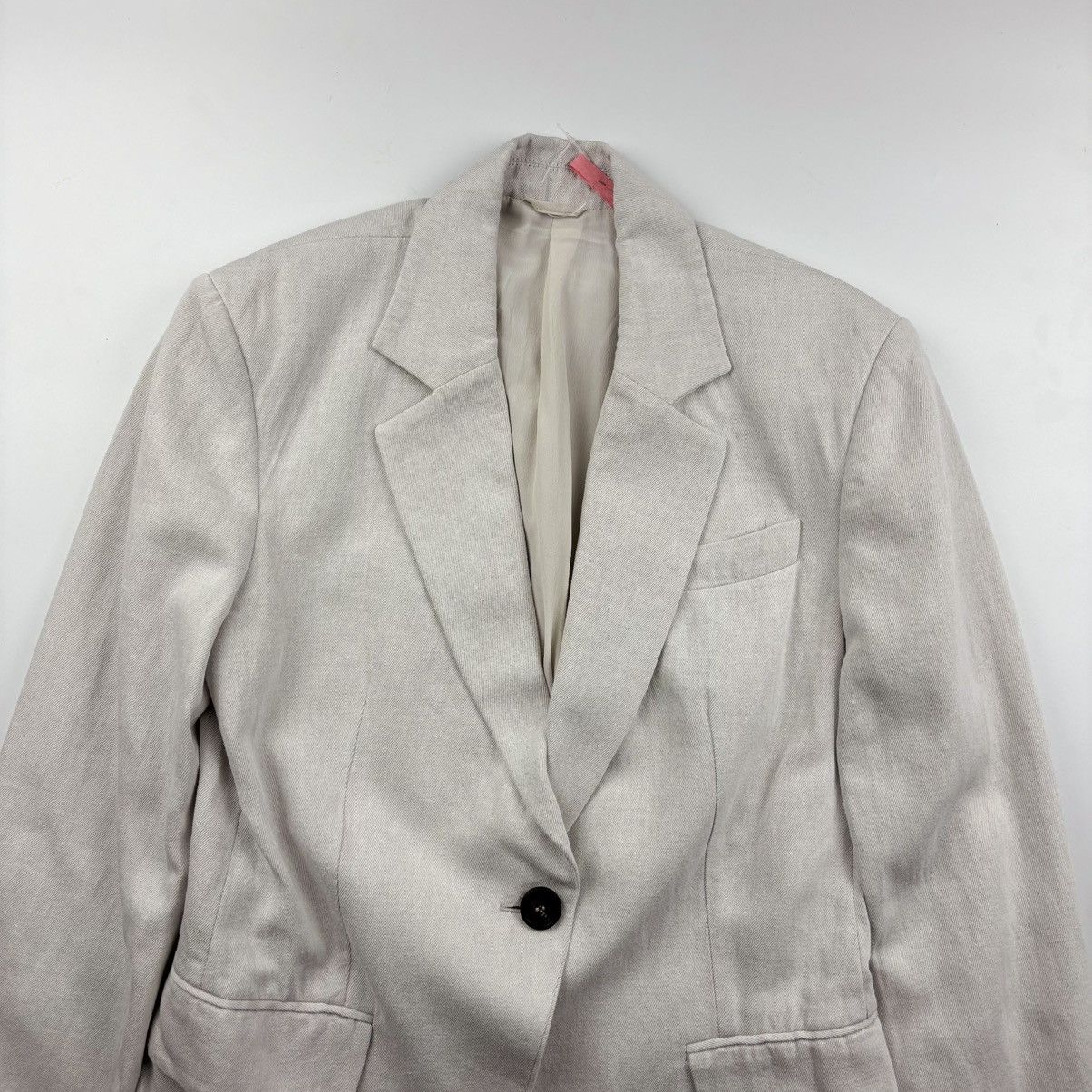 Brunello Cucinelli Brunello Cucinelli Single Breasted Linen Blend Blazer Size S / US 4 / IT 40 - 2 Thumbnail