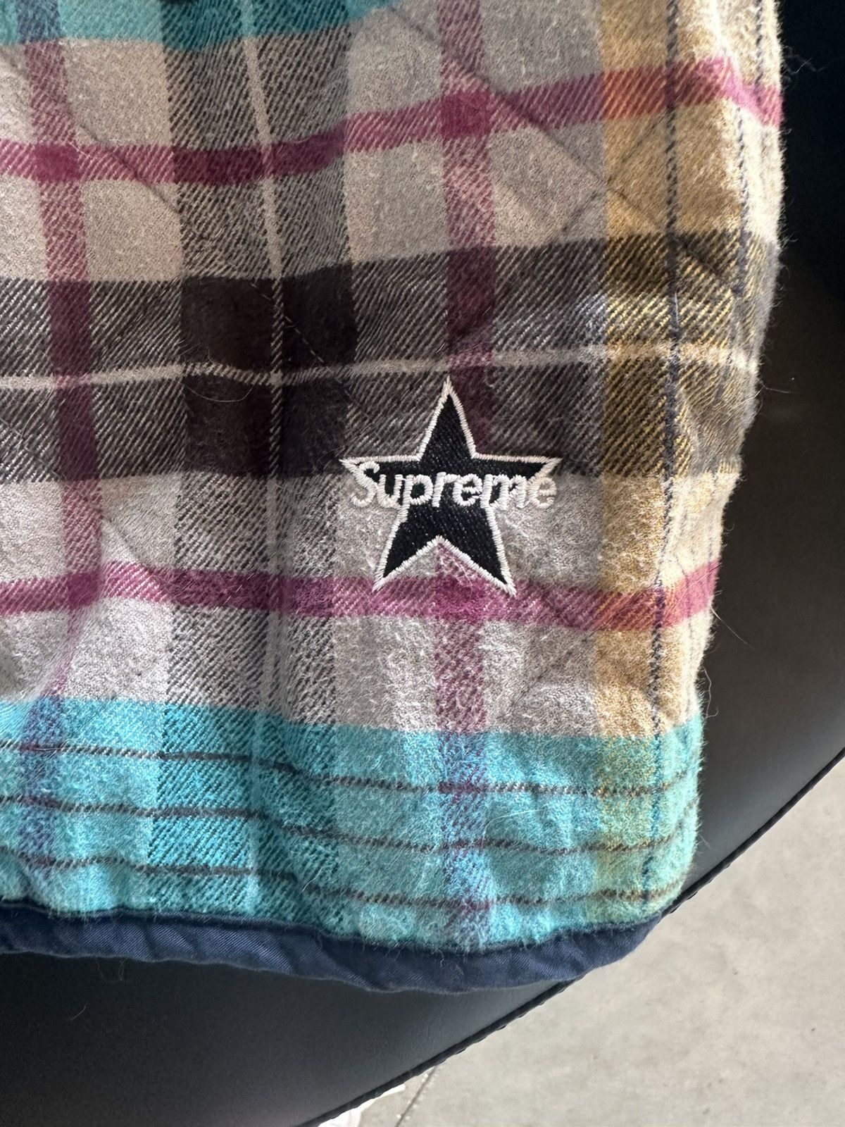 Supreme Supreme Quilted Flannel Zip Up Multi Color Size US M / EU 48-50 / 2 - 2 Thumbnail