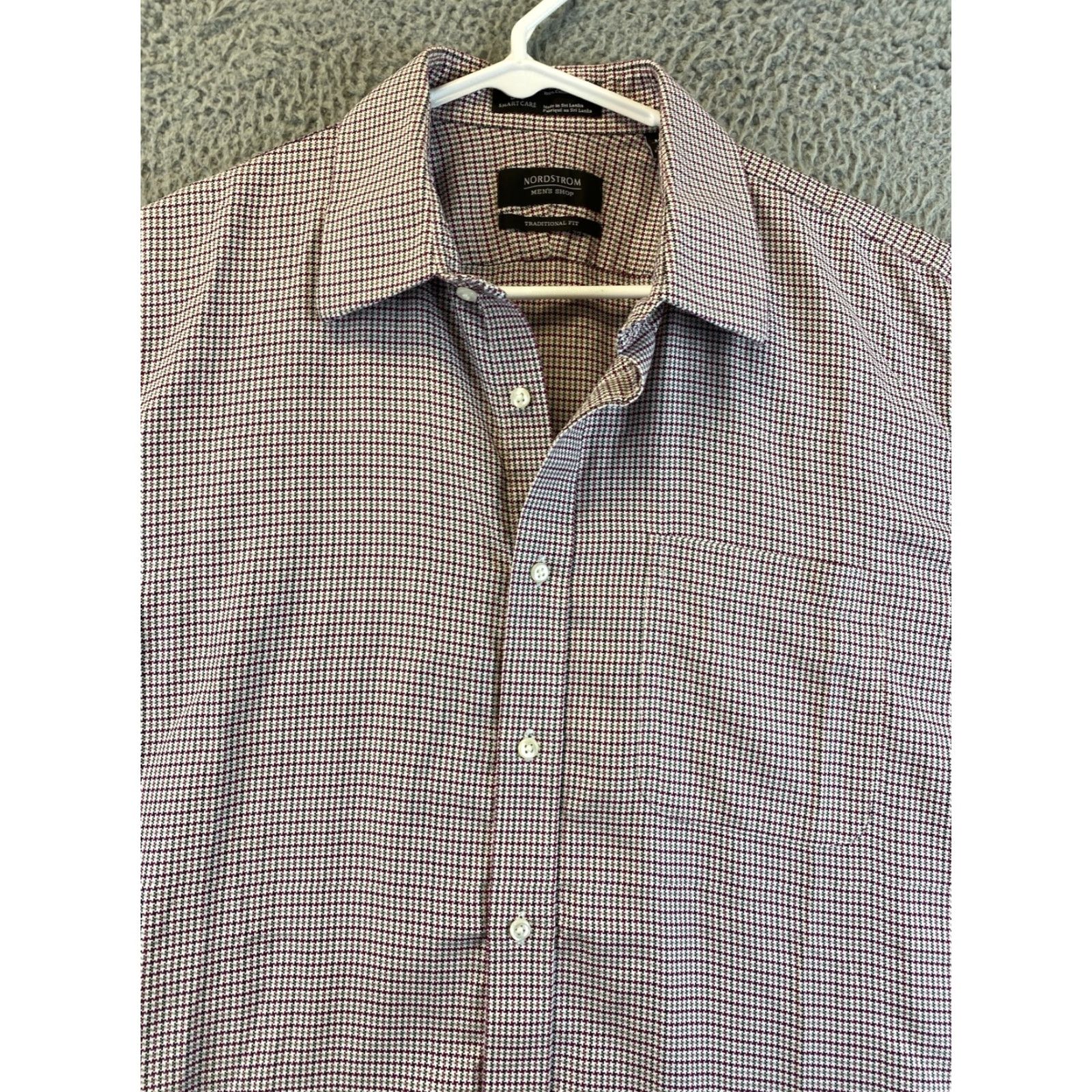 Nordstrom Nordstrom Men's Traditional Fit Wrinkle Free Dress Shirt Size 16.5 / 35 / 74-60 Size 42R - 3 Thumbnail