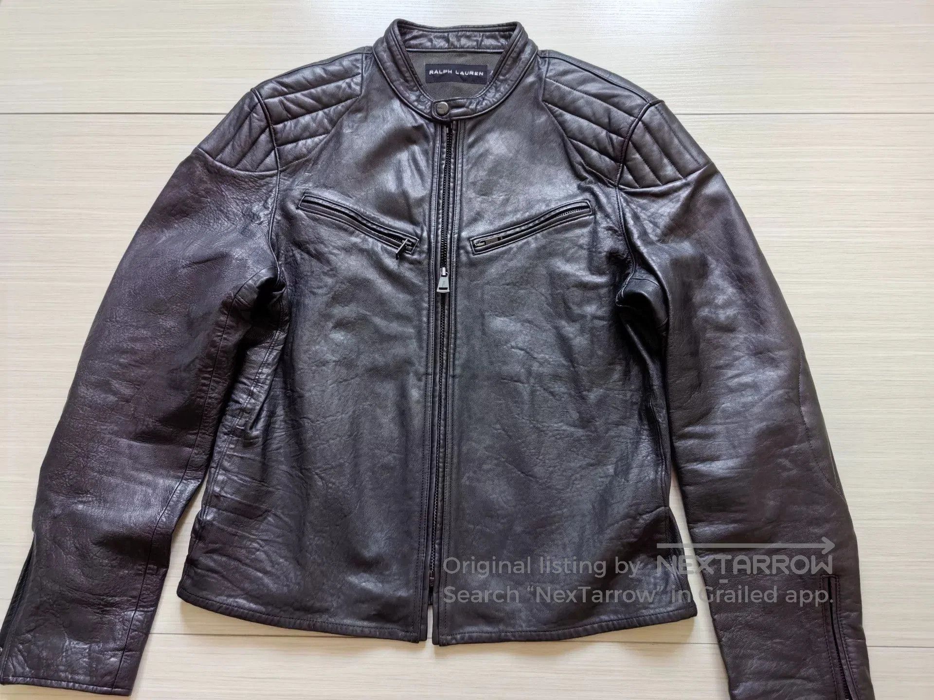 Ralph Lauren Black Label ralph lauren black label leather motorcycle jacket. Size US L / EU 52-54 / 3 - 3 Thumbnail