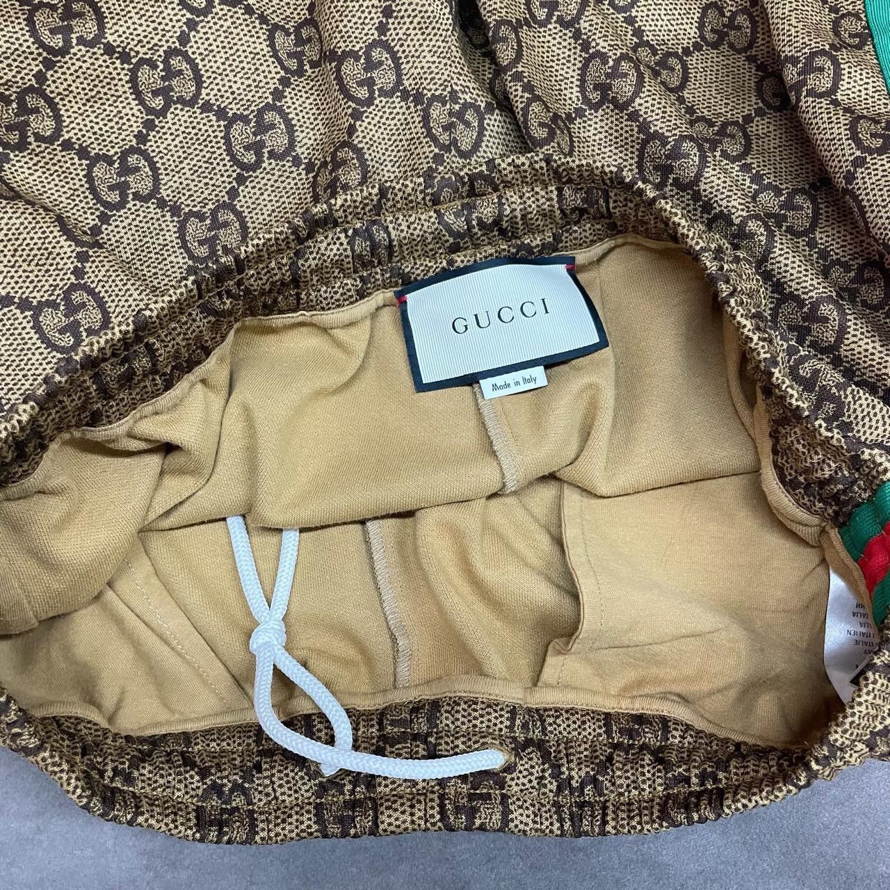 Gucci Gucci Size M Brown full logo trousers 2501-Nextarrow Size US 30 / EU 46 - 7 Thumbnail
