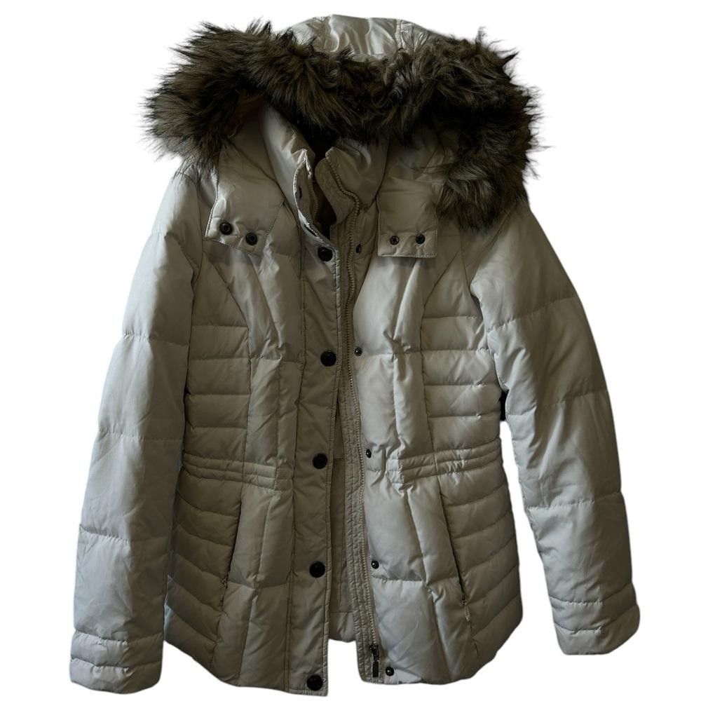Designer Cozy Faux Fur Hooded Puffer Jacket Size S / US 4 / IT 40 - 2 Thumbnail