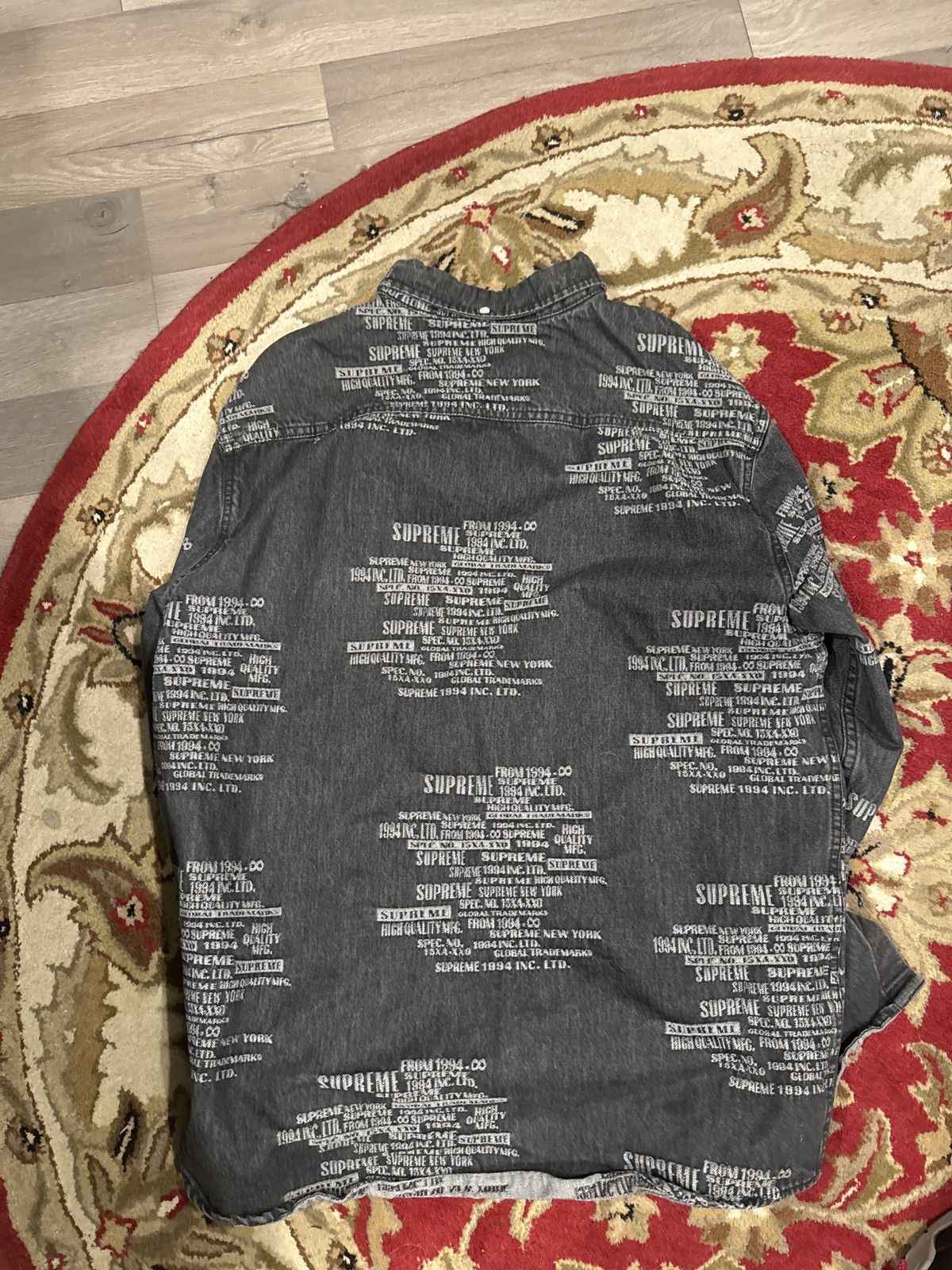 Supreme Supreme Trademark Jacquard Denim Shirt Size US L / EU 52-54 / 3 - 5 Thumbnail