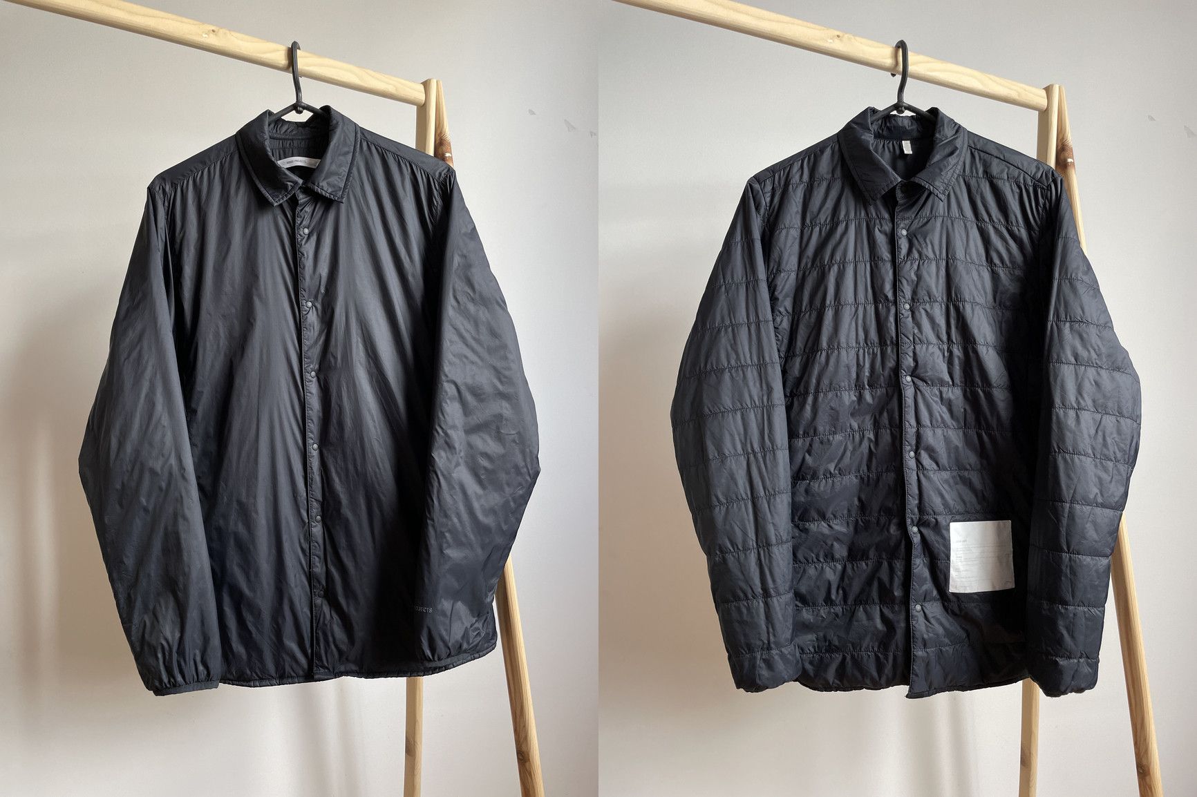 image of Norse Projects Primaloft Jens Light Reversible Overshirt in Black, Men's (Size Medium)
