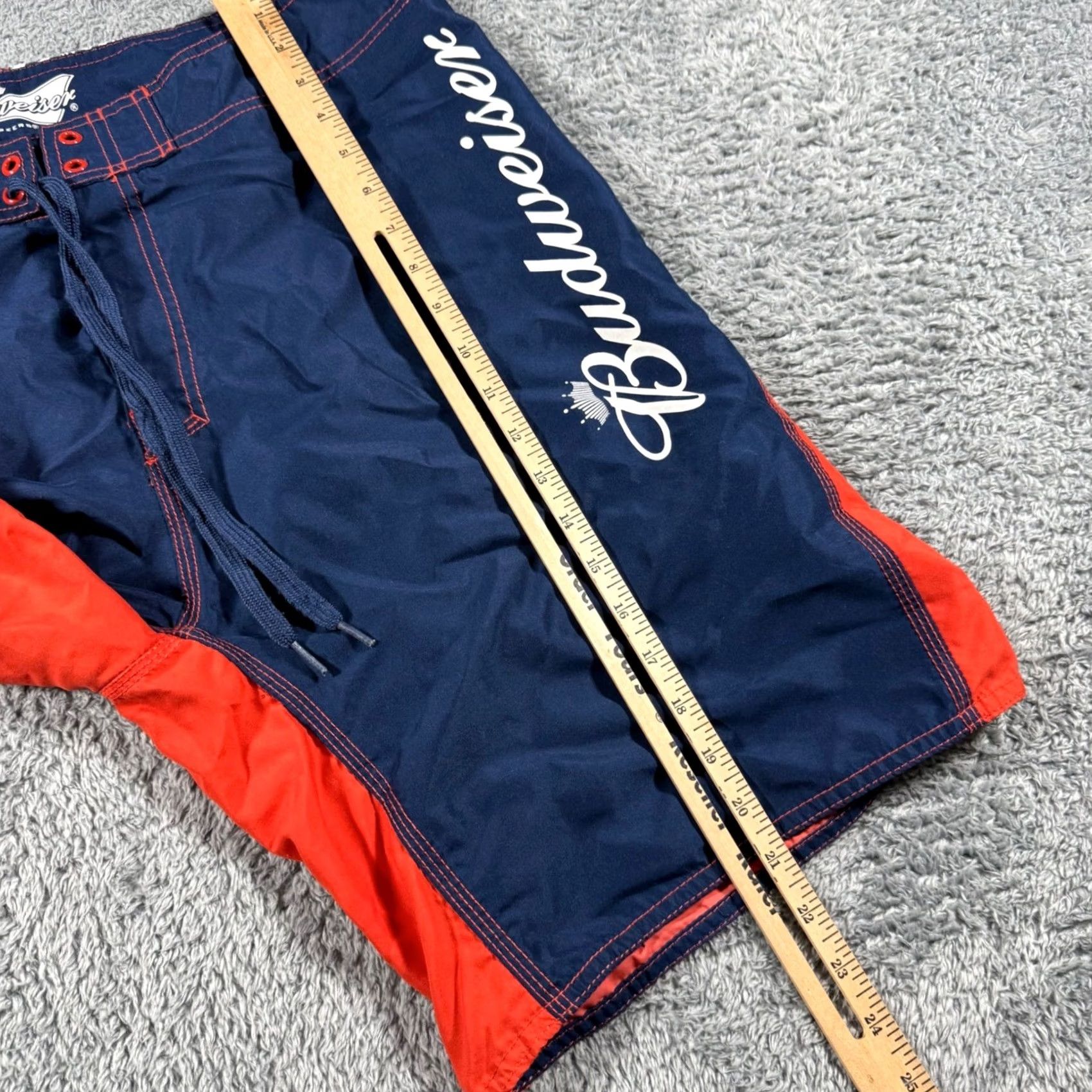 Budweiser Budweiser Board Shorts Mens 38 King of Beers Color Block Blue Orange Size US 38 / EU 54 - 6 Thumbnail