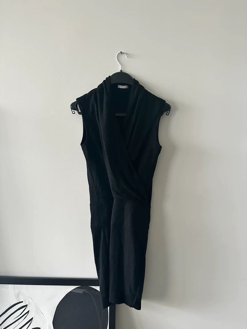 Helmut Lang size SClassic pleated bright little black dress