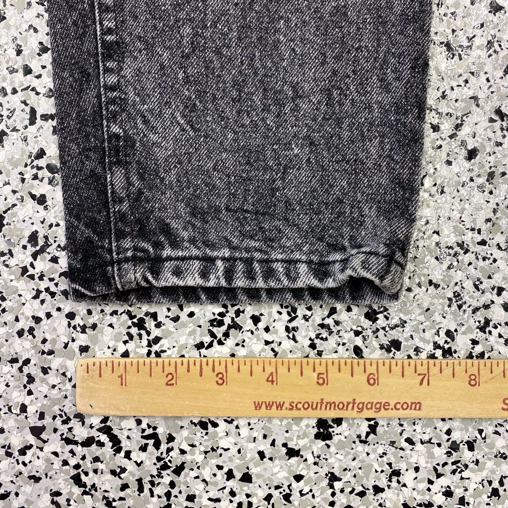 Lee VINTAGE Lee Riders Denim Jeans 27x31 Women High Rise 80s Straight Black Blue Logo Zipper Button Relaxed Slim Inseam 31 Size 27 31 Dress Size 27" / US 4 / IT 40 - 2 Thumbnail