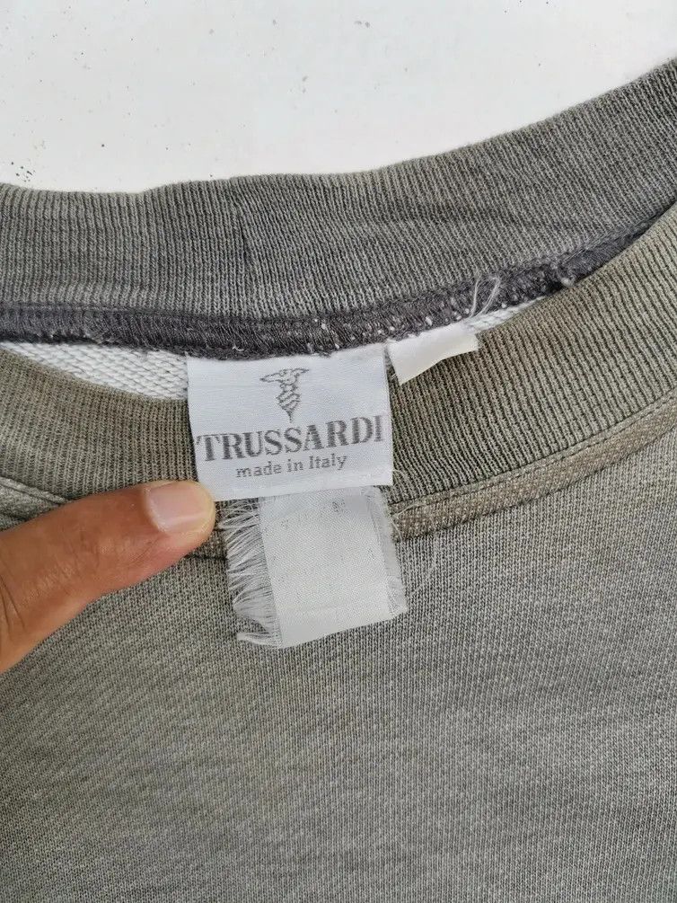 Trussardi Vintage!!! Trussardi Embroidered Sweatshirt Size US XL / EU 56 / 4 - 3 Thumbnail