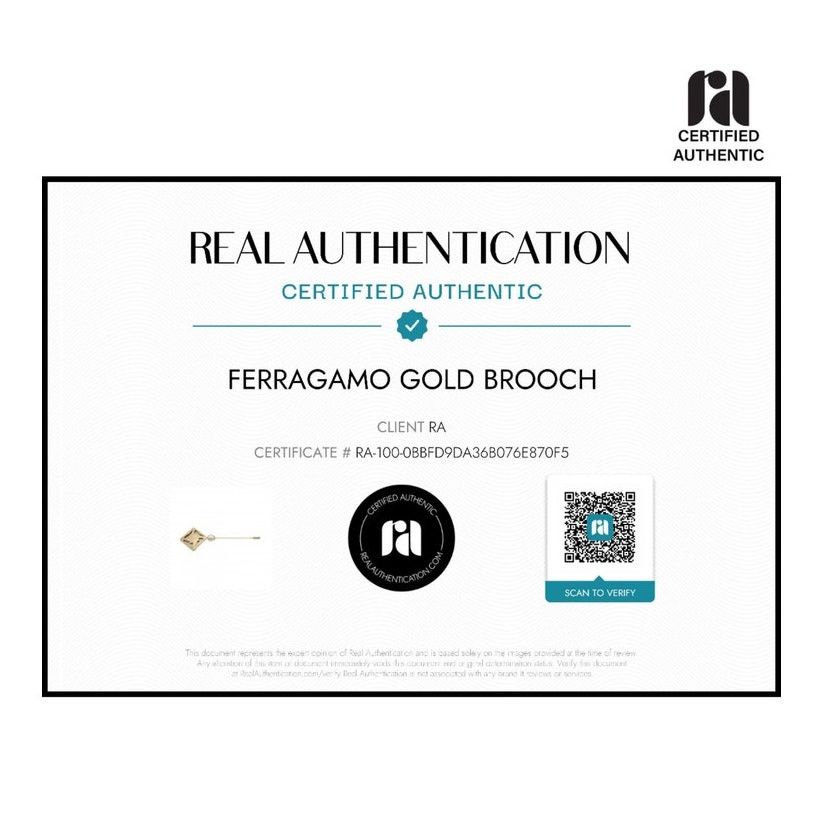 Salvatore Ferragamo Salvatore Ferragamo Gold Tone Faux Pearl Stiletto Stick Pin Size ONE SIZE - 8 Thumbnail