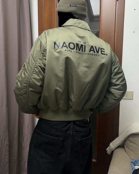 Vintage Alyx Alpha Industries Naomi ave distressed bomber jacket