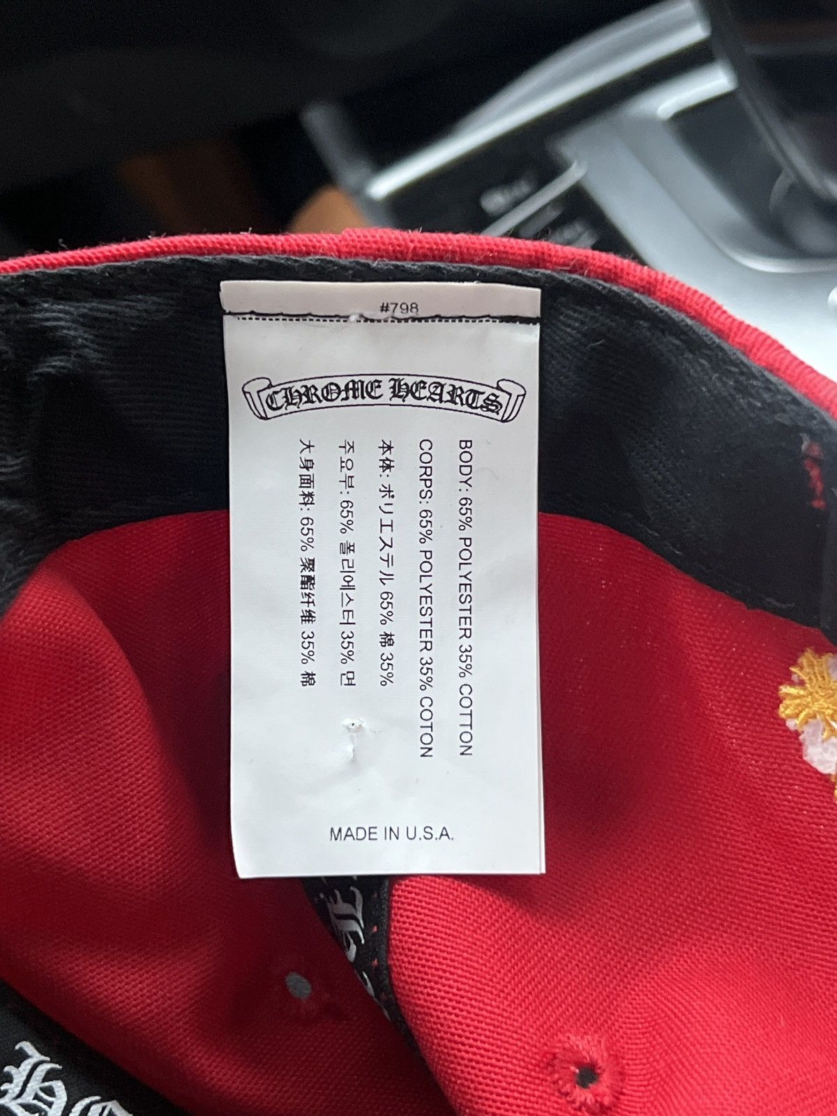 Chrome Hearts Chrome Hearts C H Baseball Hat - Red / Yellow Brand Size ONE SIZE - 22 Thumbnail