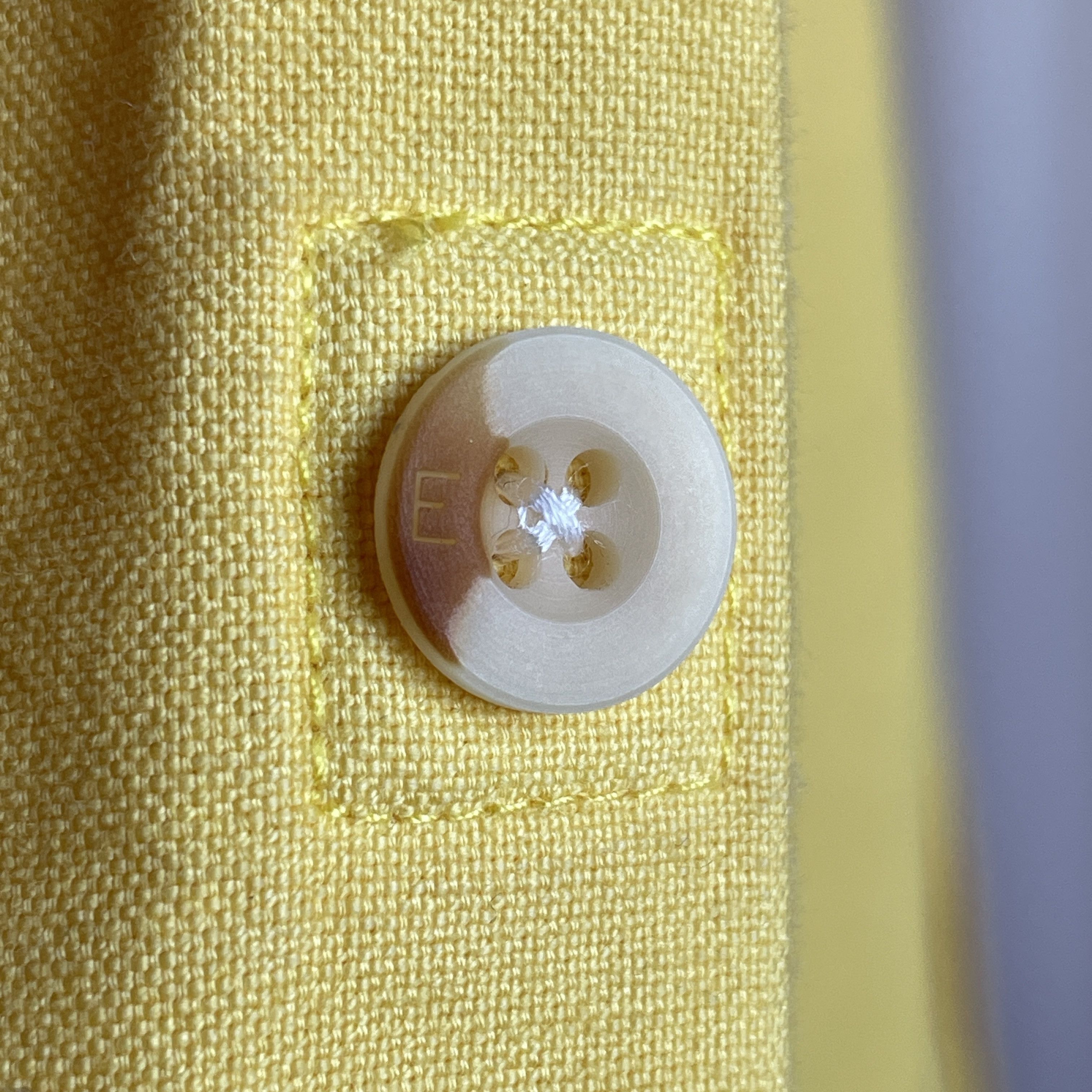 Evisu Evisu Japanese Yellow Selvedge Shirt Size L Size US L / EU 52-54 / 3 - 8 Thumbnail