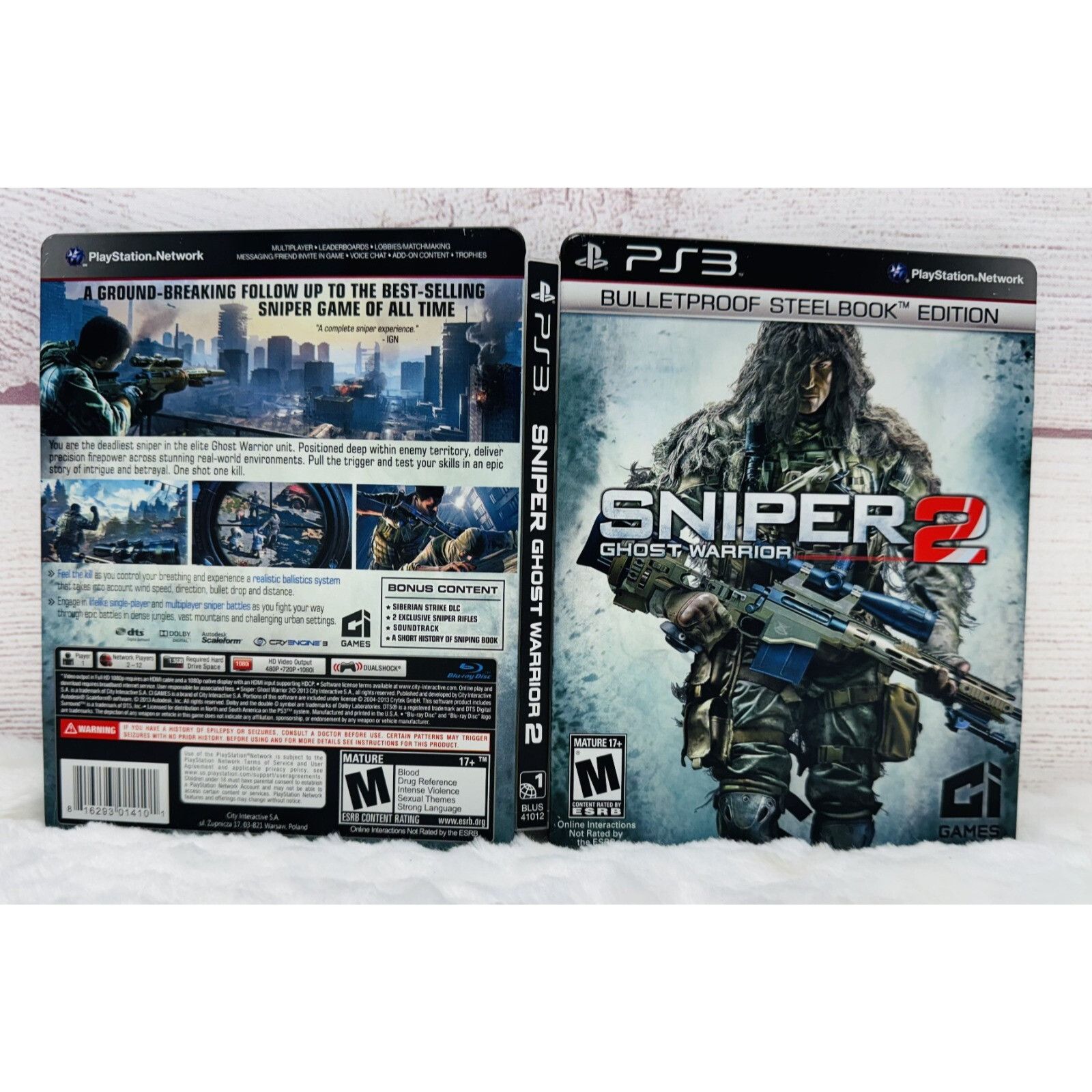 Sony Sniper 2: Ghost Warrior (PS3, PlayStation 3, 2013) Bulletpro Size ONE SIZE - 3 Thumbnail