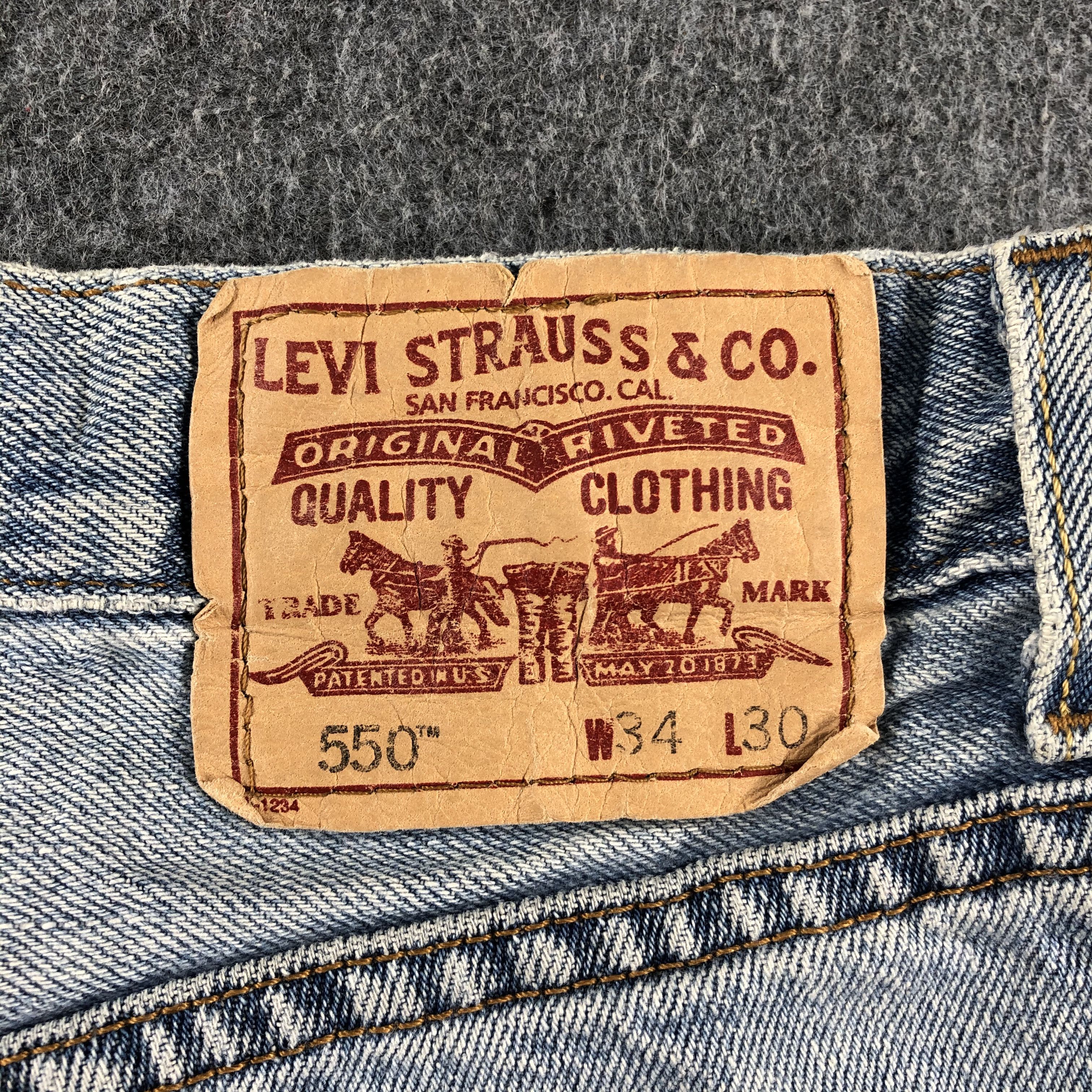 Levi's Vintage Blue Wash Levis 550 Jeans-J2358 Size US 32 / EU 48 - 5 Thumbnail