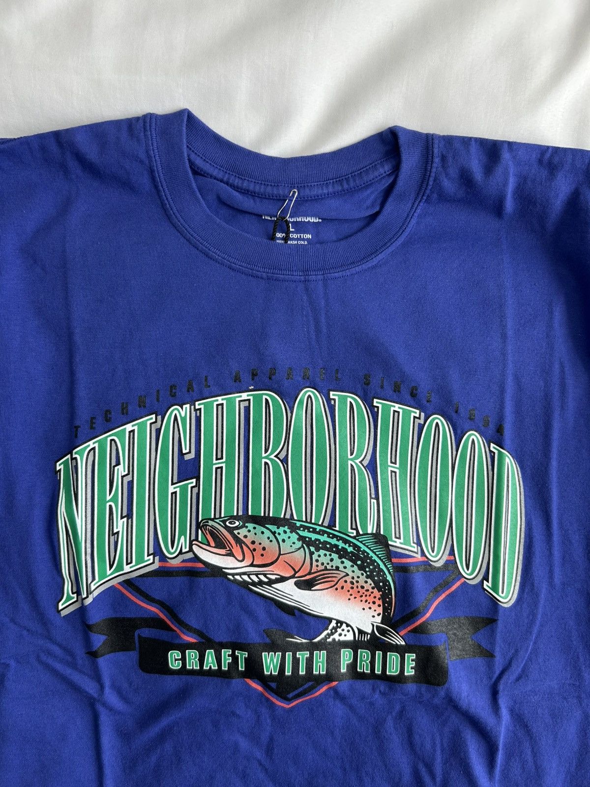 Japanese Brand × Neighborhood Neighborhood Tee Craft With Pride Made in Japan Fishing Size US L / EU 52-54 / 3 - 3 Thumbnail