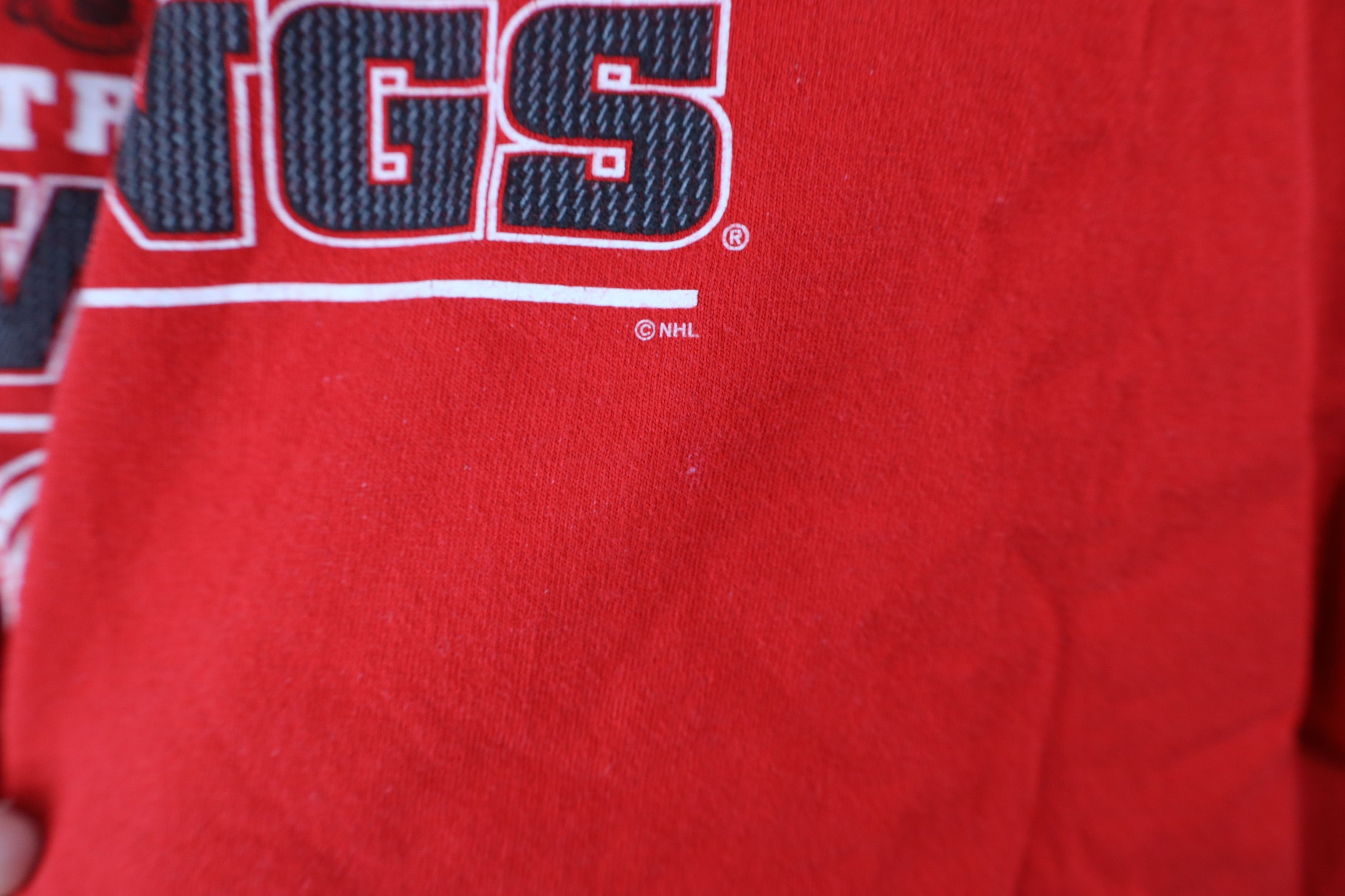 Vintage Vintage 90s Detroit Red Wings Hockey Short Sleeve T-Shirt Size US XL / EU 56 / 4 - 6 Thumbnail