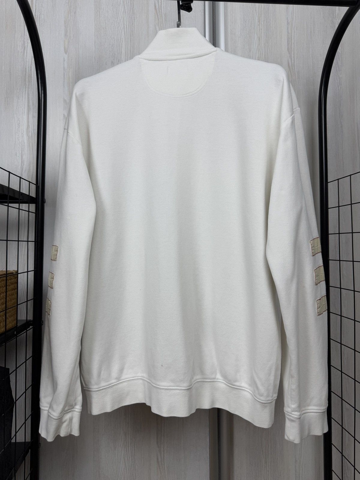 Carlo Colucci Carlo Colucci vintage white full double zip big logo sweater Size US XXL / EU 58 / 5 - 12 Thumbnail