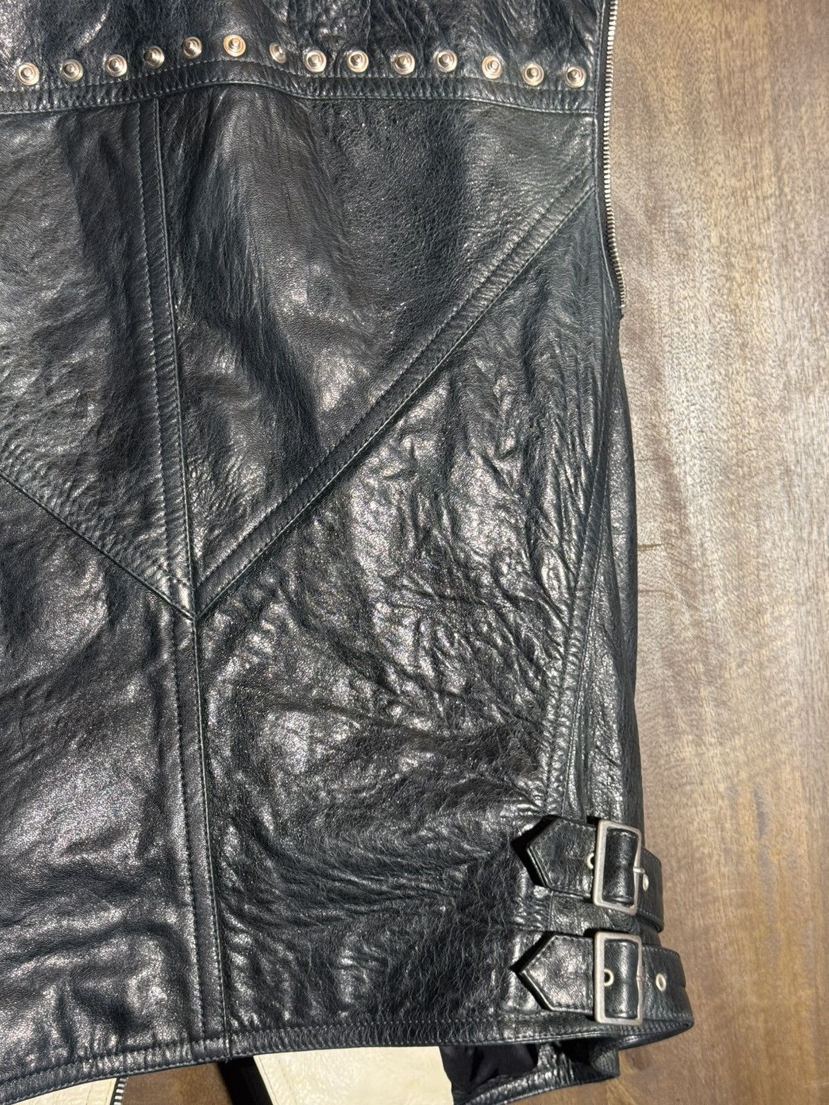 Givenchy givenchy ss18 runway sleeveless leather biker jacket Size US S / EU 44-46 / 1 - 6 Thumbnail
