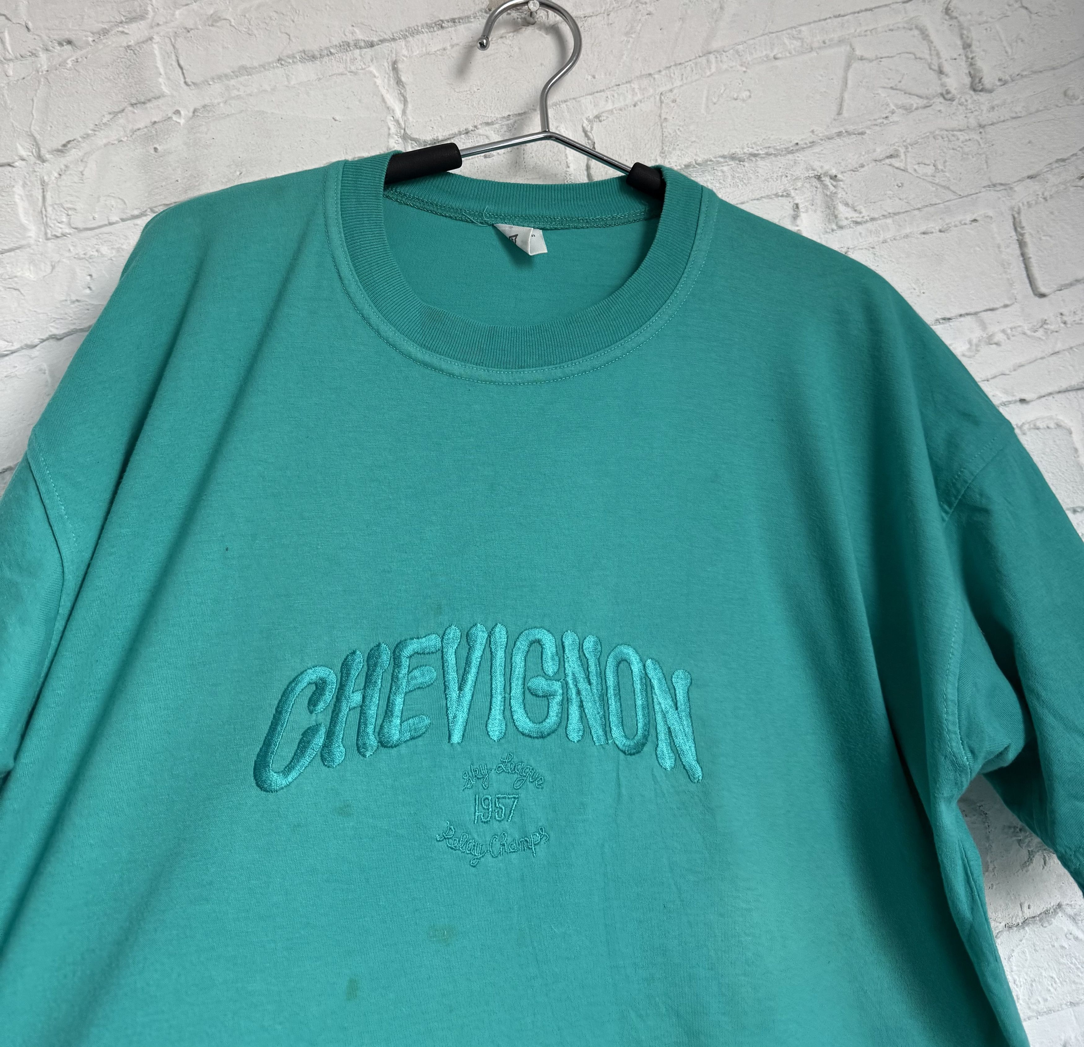 Chevignon Vintage 70s 80s Chevignon embroidered logo t-shirt Size US XL / EU 56 / 4 - 2 Thumbnail