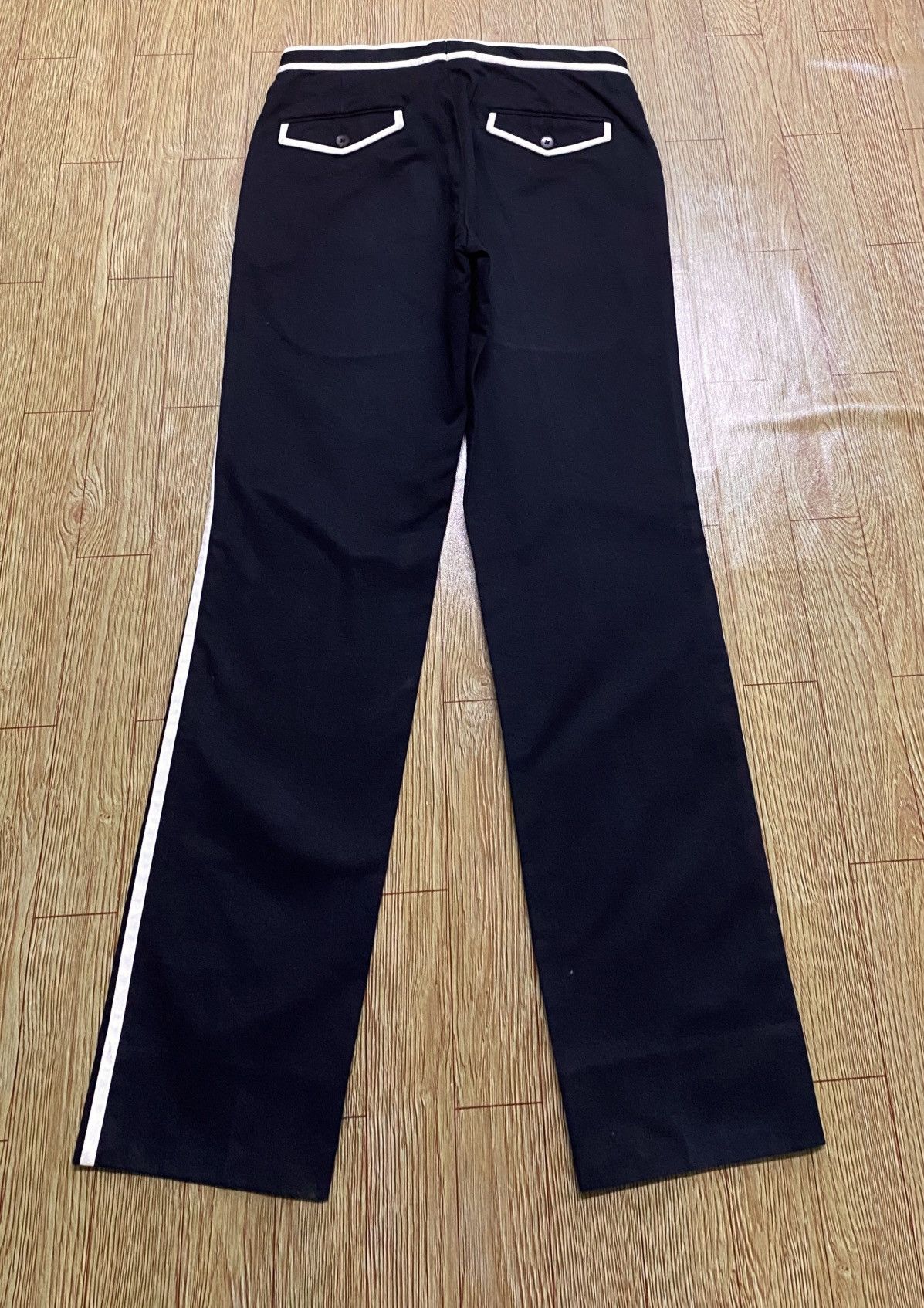Gucci Rare Design Vintage Brand Gucci Navy Blue Casual Pants 1990s Size US 29 - 2 Thumbnail