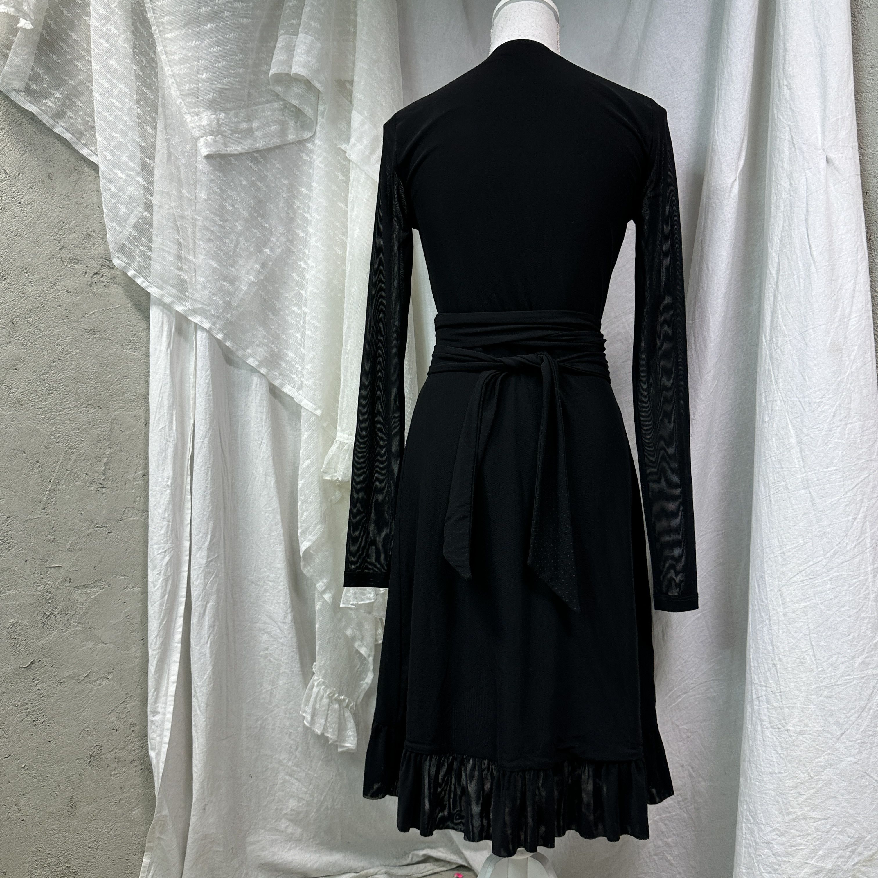 Ganni Vintage Avant Garde Wrapped Mesh Ganni Midi Dress Y2K Size M / US 6-8 / IT 42-44 - 3 Thumbnail