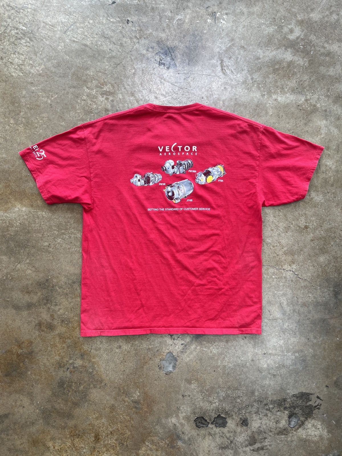Vintage Vintage Aerospace Vector Engine Tech Tee XL Size US XL / EU 56 / 4 - 2 Thumbnail