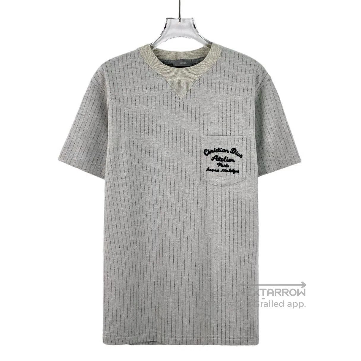 Dior gray lettered short sleeve wool tshirt. Size US XS / EU 42 / 0 - 1 Thumbnail